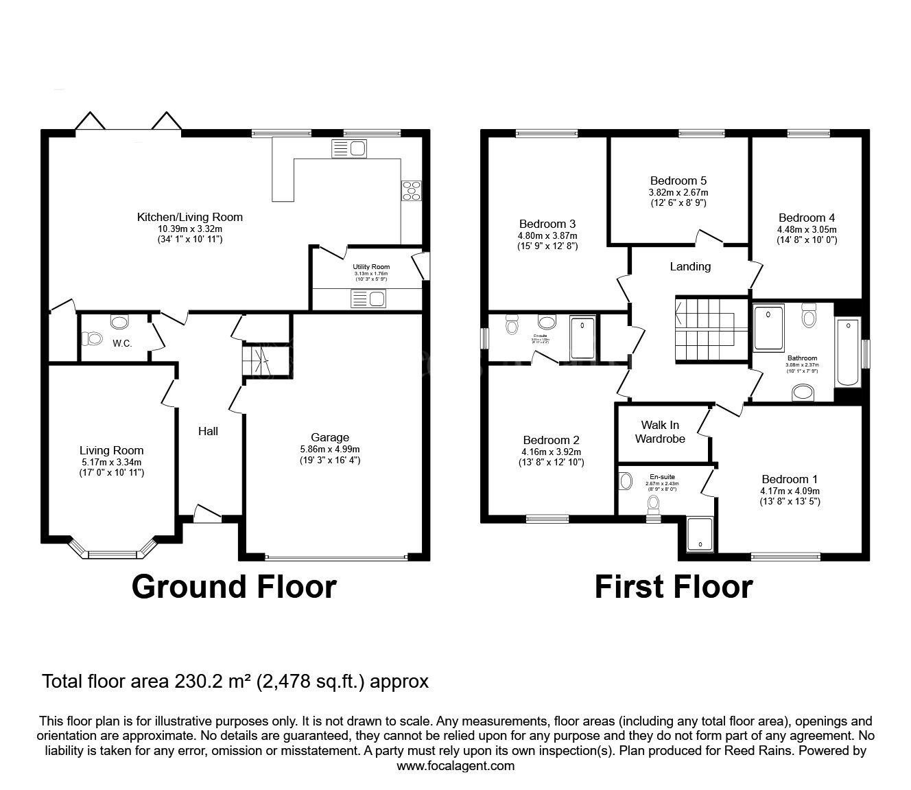 Floorplan of 5 bedroom Detached House for sale, Greenlands Rise, North Anston, South Yorkshire, S25