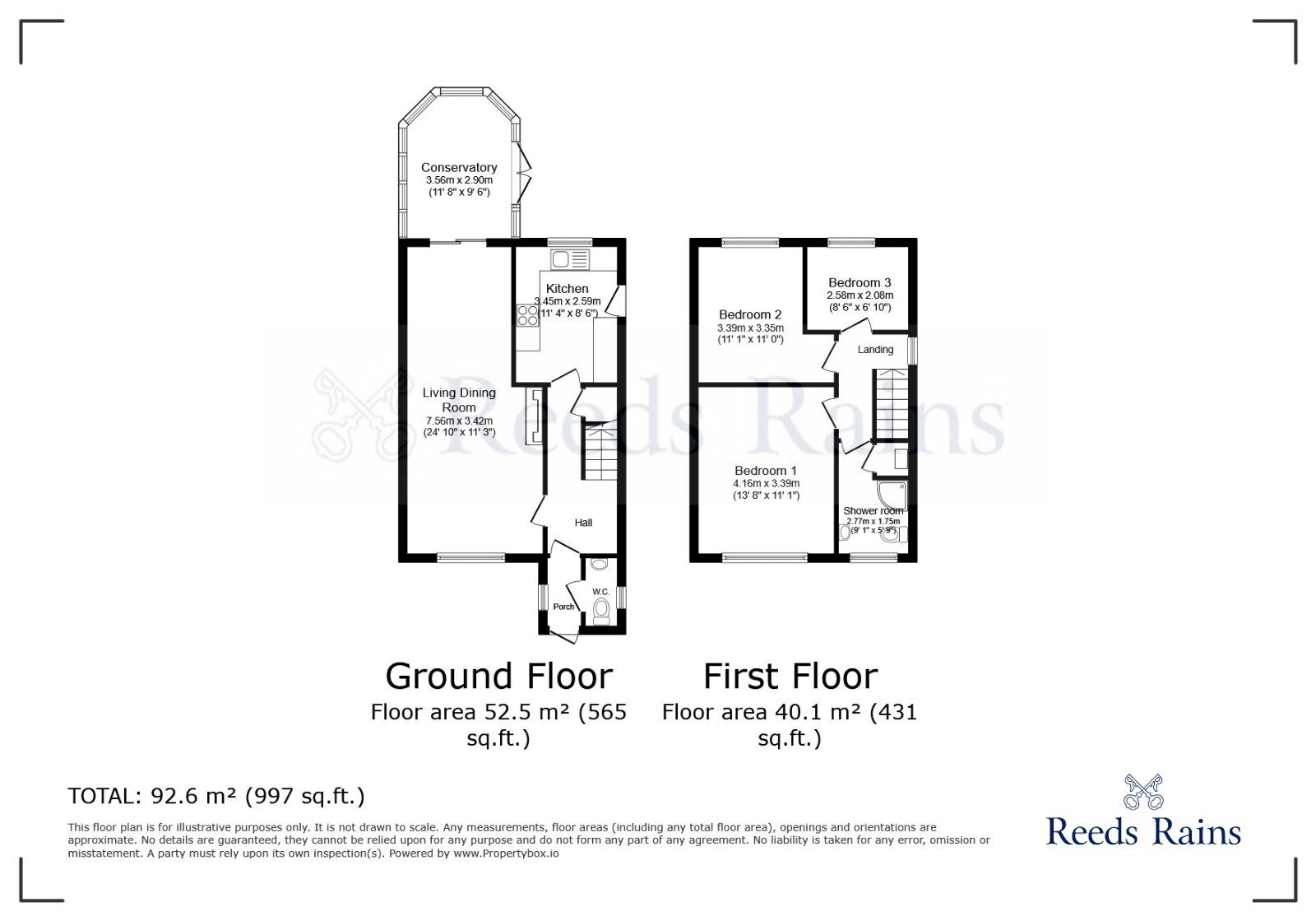 Floorplan of 3 bedroom Semi Detached House to rent, Nursery Crescent, North Anston, South Yorkshire, S25