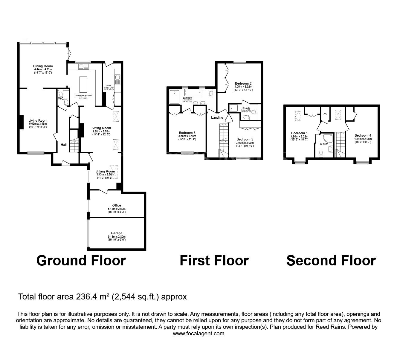 Floorplan of 5 bedroom Detached House for sale, Pingle Close, Shireoaks, Nottinghamshire, S81