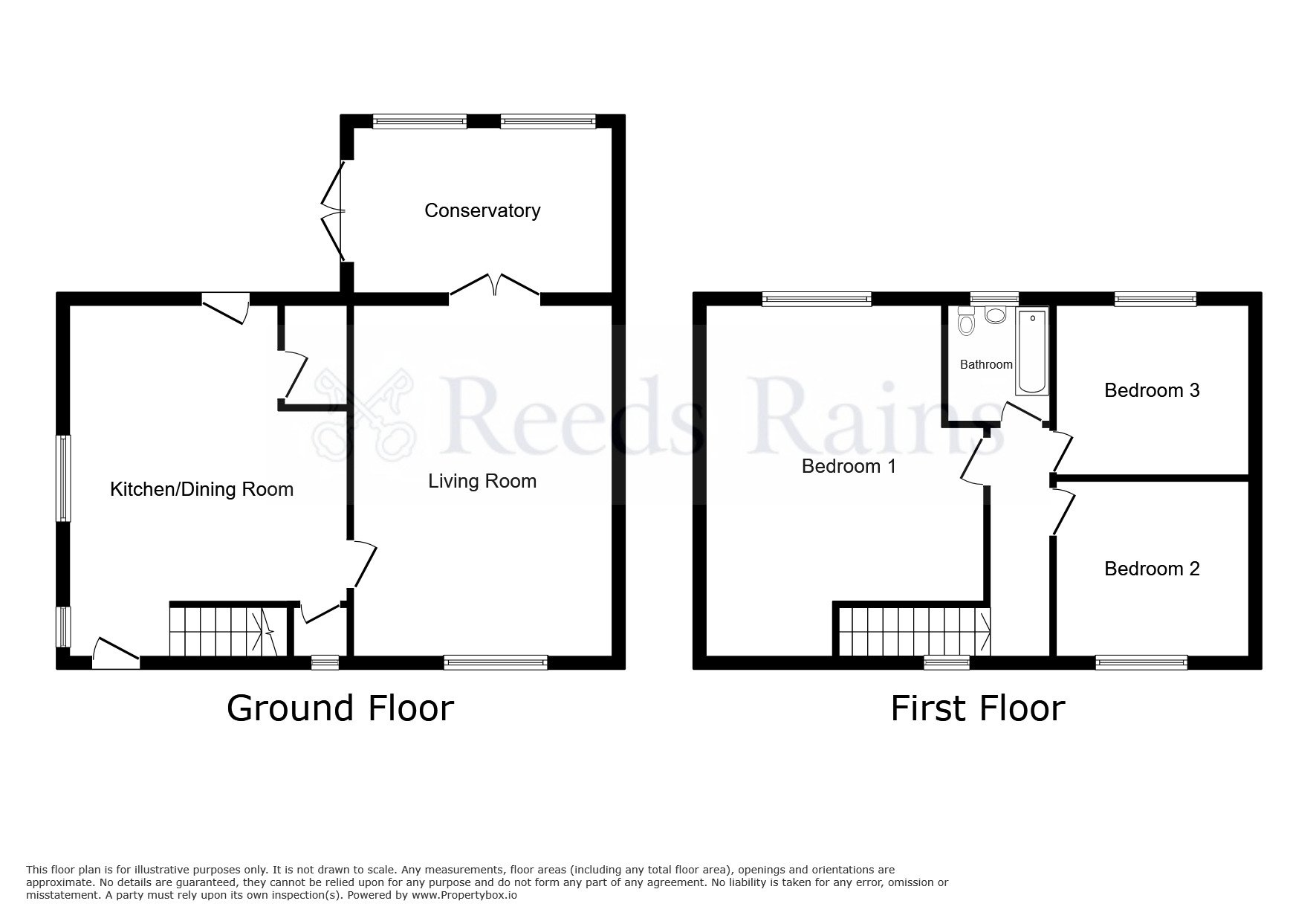 Floorplan of 3 bedroom Semi Detached House for sale, Ivanhoe Avenue, Kiveton Park, South Yorkshire, S26