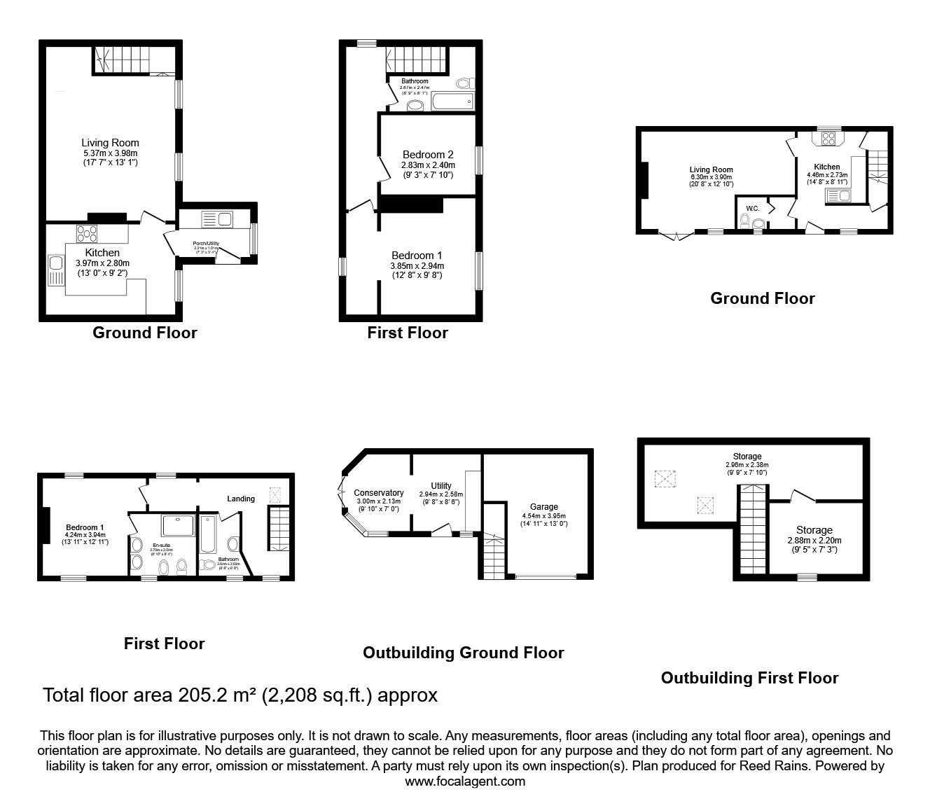 Floorplan of 3 bedroom Detached House for sale, Main Street, Aughton, South Yorkshire, S26