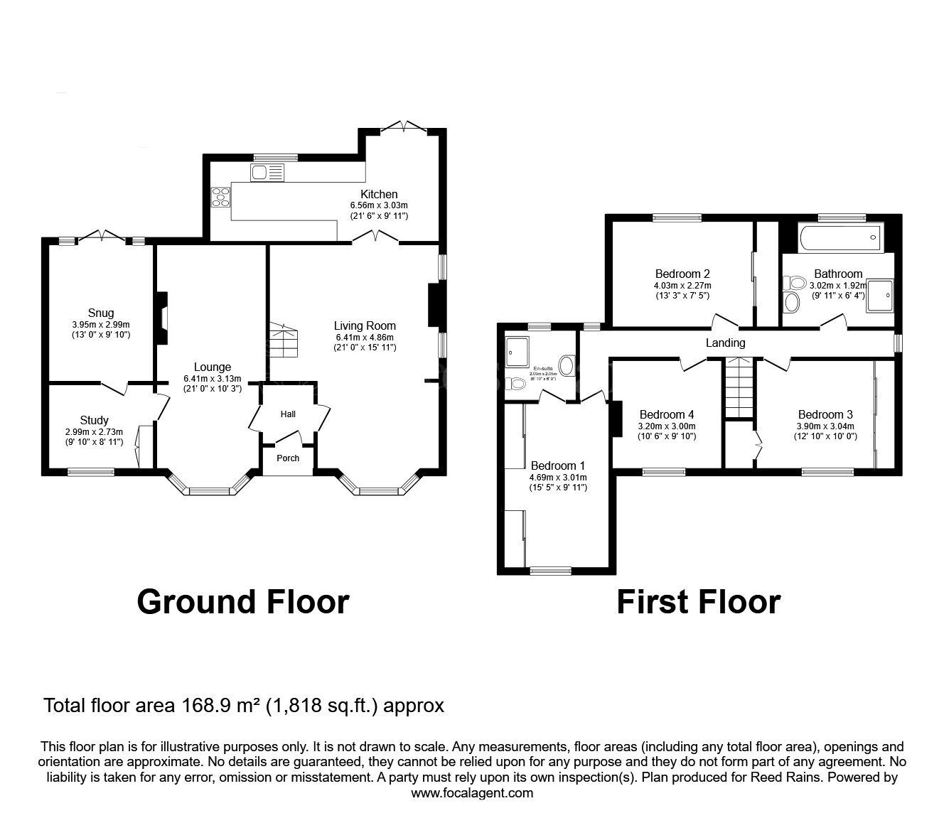 Floorplan of 4 bedroom Detached House for sale, Worksop Road, Woodsetts, South Yorkshire, S81