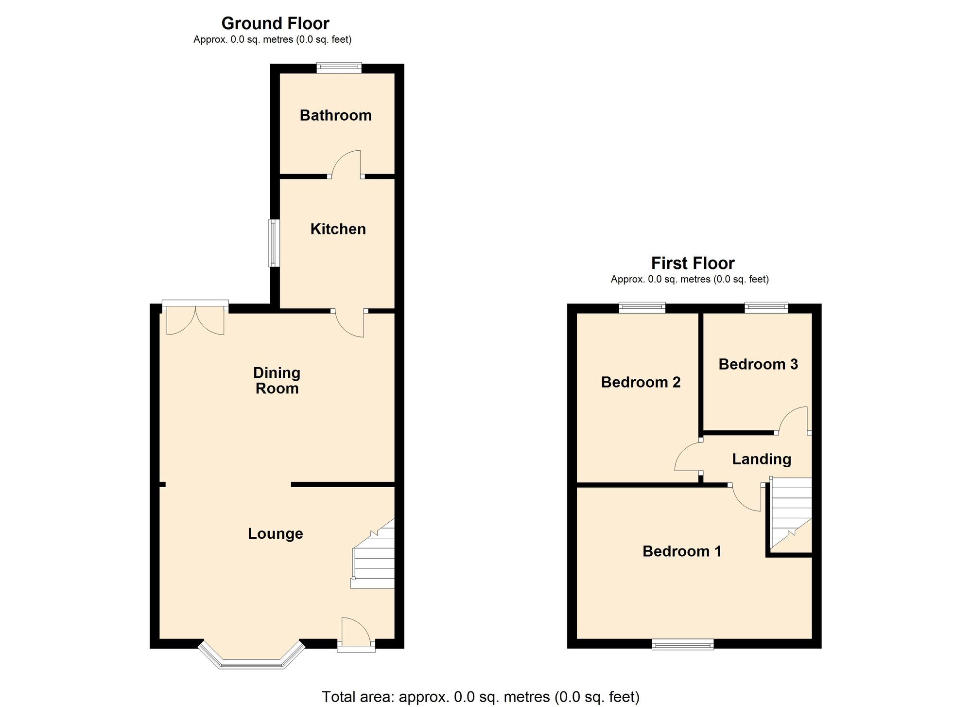 Floorplan of 3 bedroom Mid Terrace House for sale, Mansfield Road, Doncaster, South Yorkshire, DN4