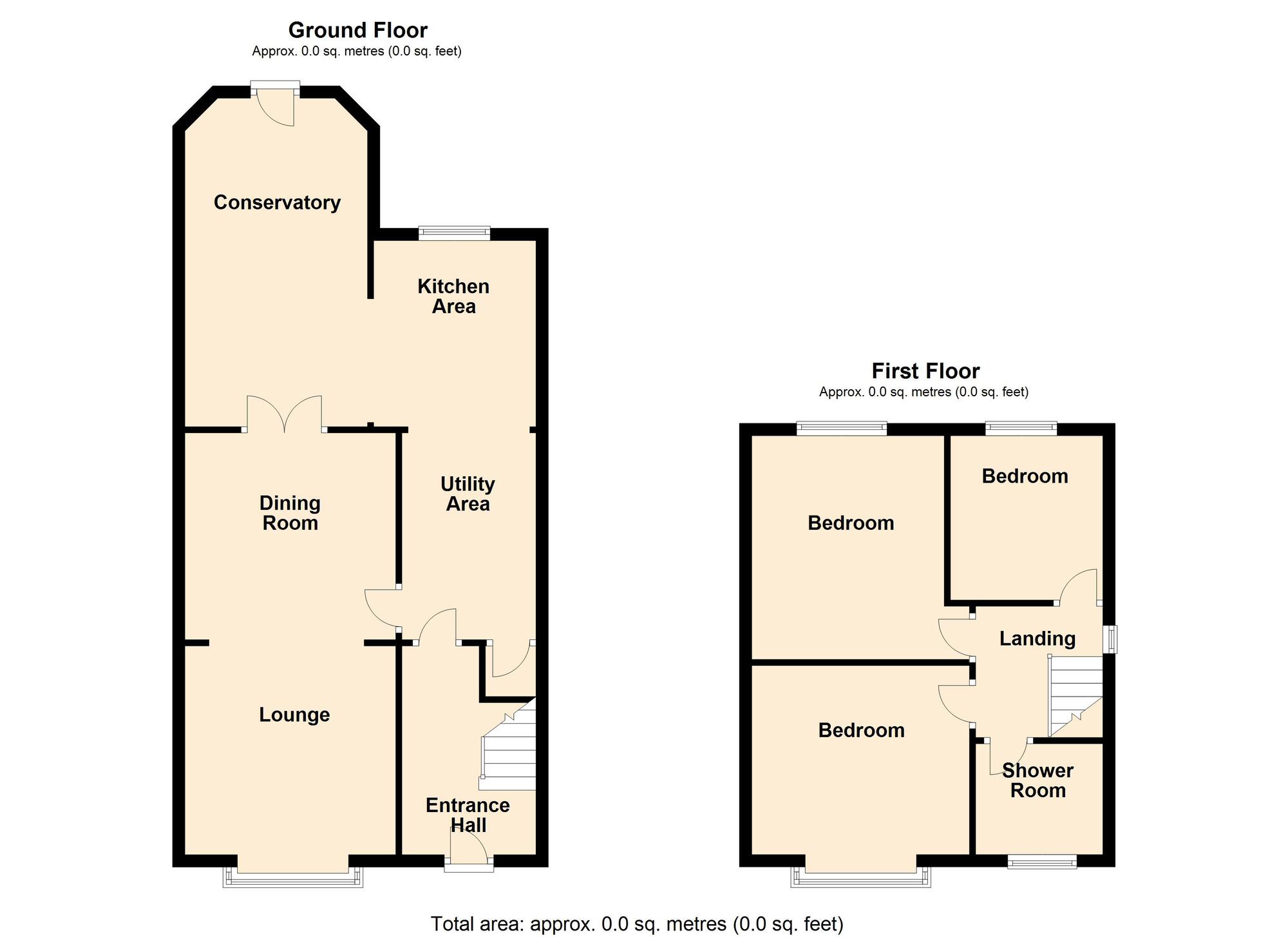 Floorplan of 3 bedroom Semi Detached House for sale, Wivelsfield Road, Balby, Doncaster, DN4