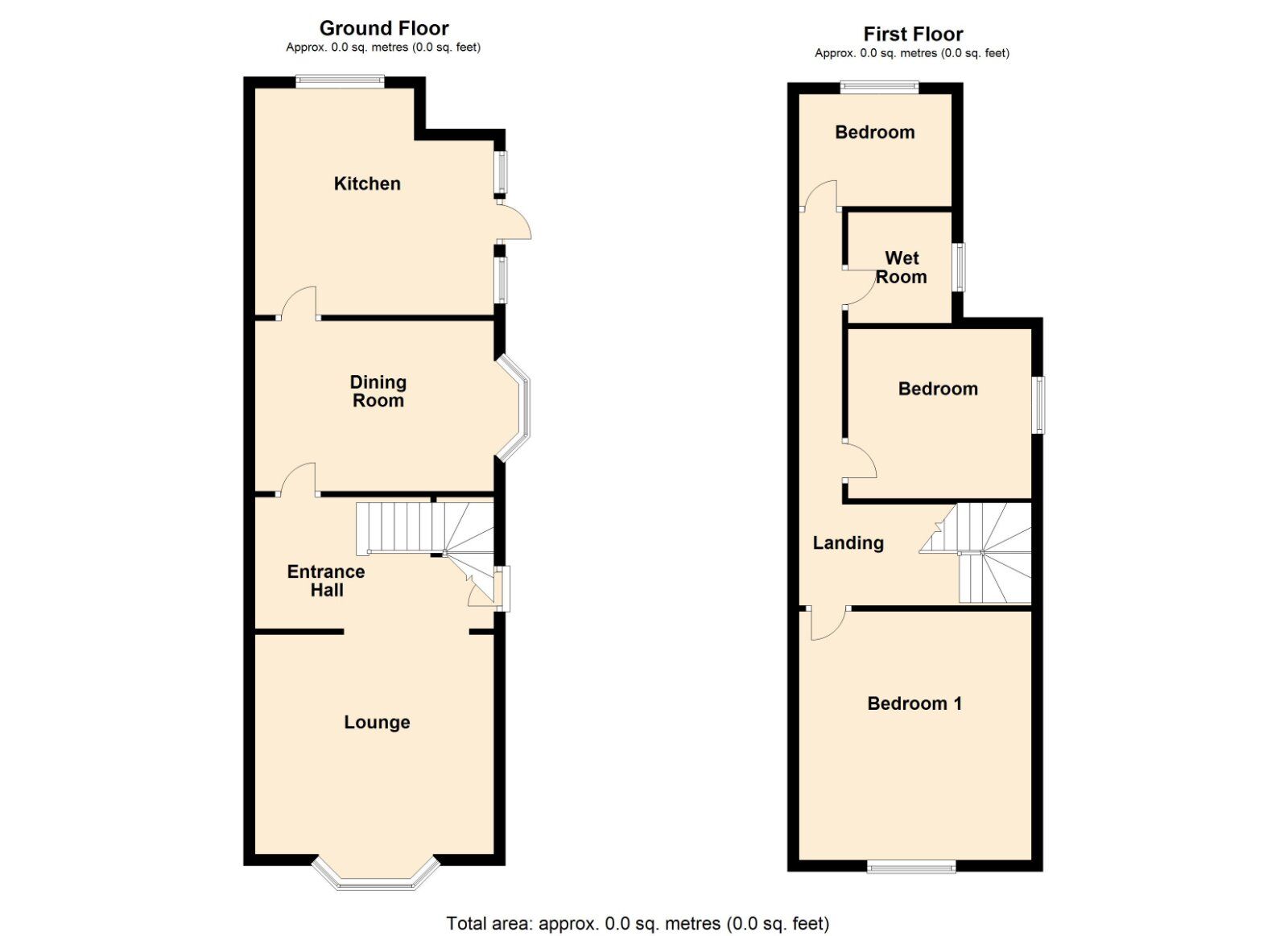 Floorplan of 3 bedroom Semi Detached House for sale, Chequer Road, Doncaster, South Yorkshire, DN1