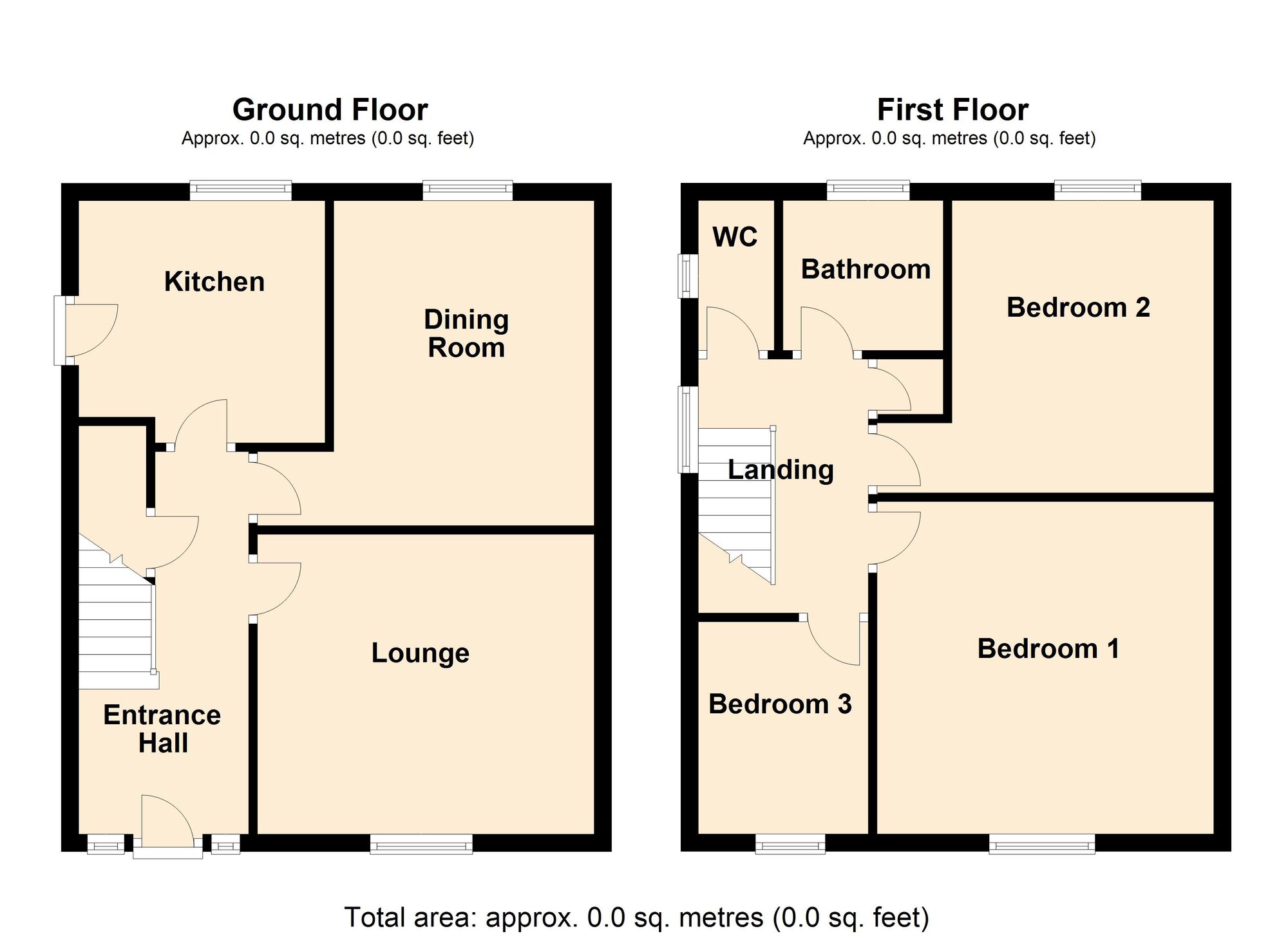 Floorplan of 3 bedroom End Terrace House for sale, Langdale Drive, Scawthorpe, Doncaster, DN5