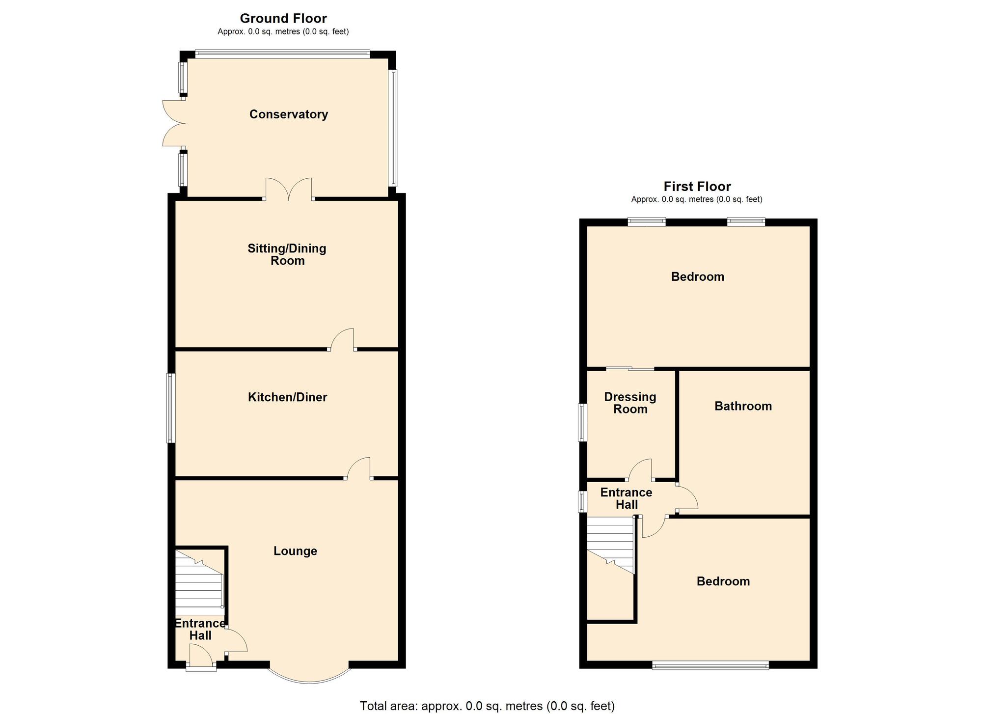 Floorplan of 2 bedroom Semi Detached House for sale, Crompton Avenue, Sprotbrough, Doncaster, DN5