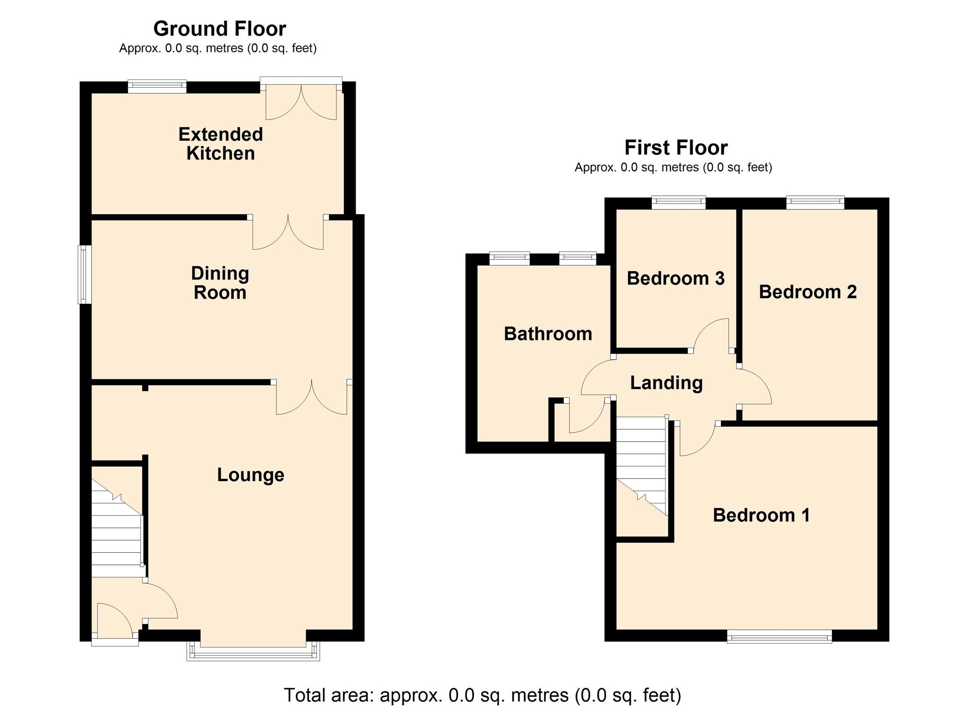 Floorplan of 3 bedroom Semi Detached House for sale, Marlborough Avenue, Doncaster, South Yorkshire, DN5