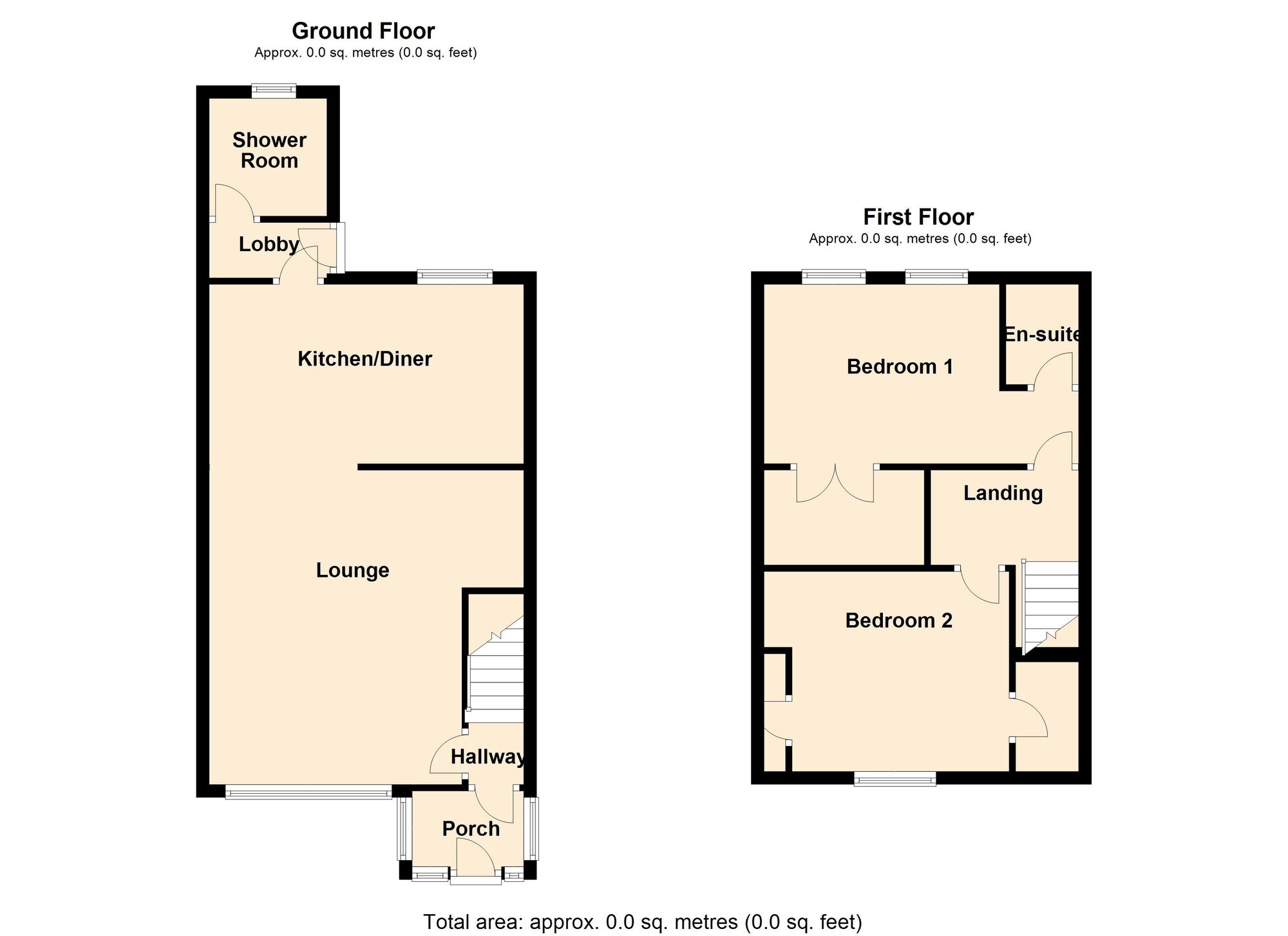 Floorplan of 2 bedroom Mid Terrace House for sale, Church Road, Edlington, South Yorkshire, DN12