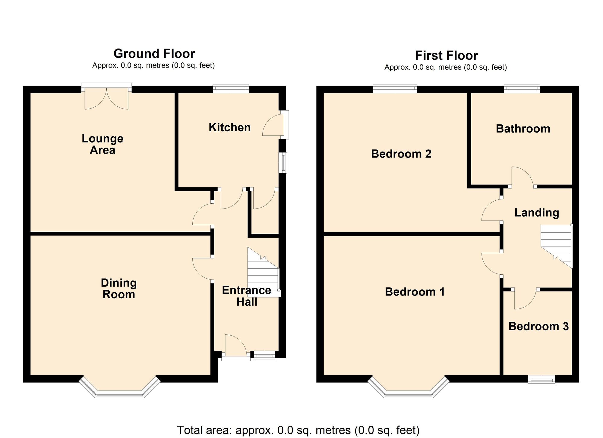 Floorplan of 3 bedroom Semi Detached House for sale, Moss Croft Lane, Hatfield, Doncaster, DN7