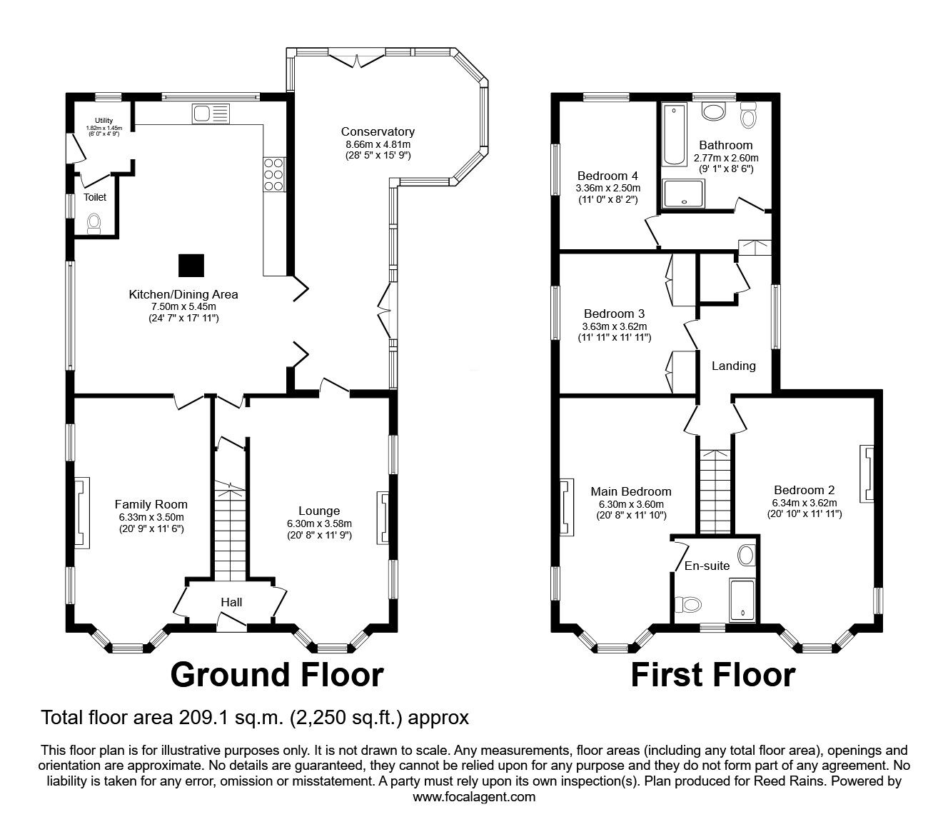 Floorplan of 8 bedroom Detached House for sale, Stone Road, Eccleshall, Staffordshire, ST21