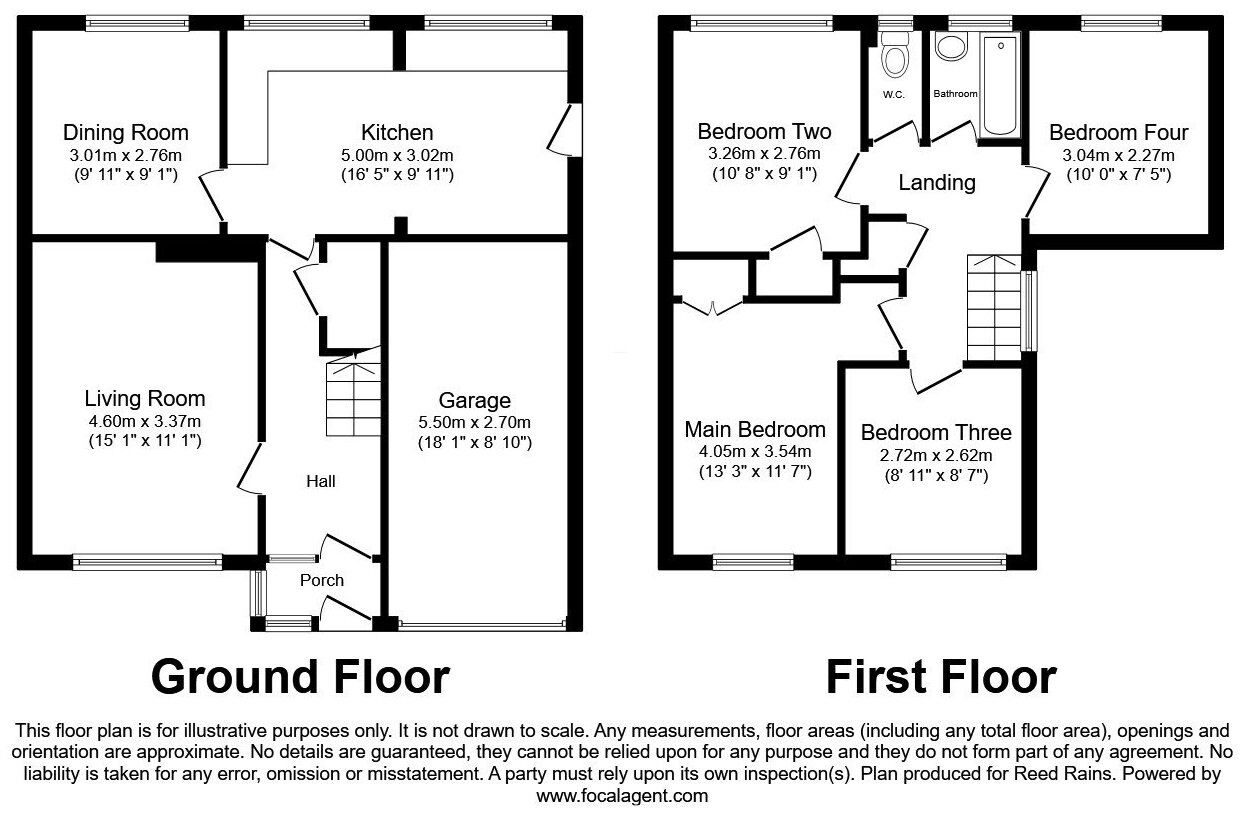 Floorplan of 4 bedroom Detached House for sale, Hartlands Road, Eccleshall, Staffordshire, ST21