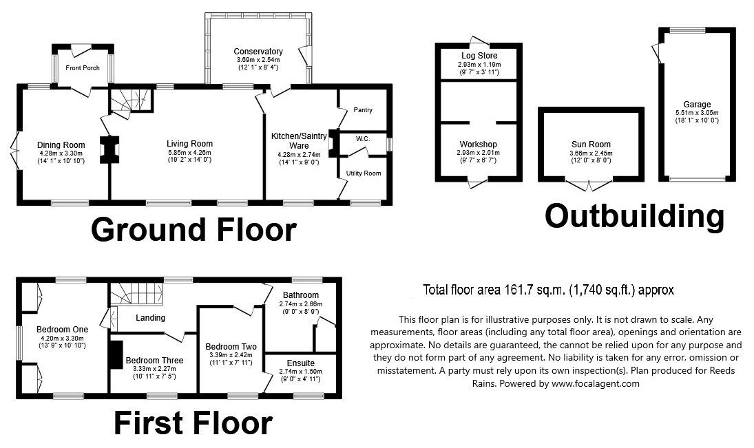 Floorplan of 3 bedroom Detached House for sale, Eccleshall, Stafford, Staffordshire, ST21