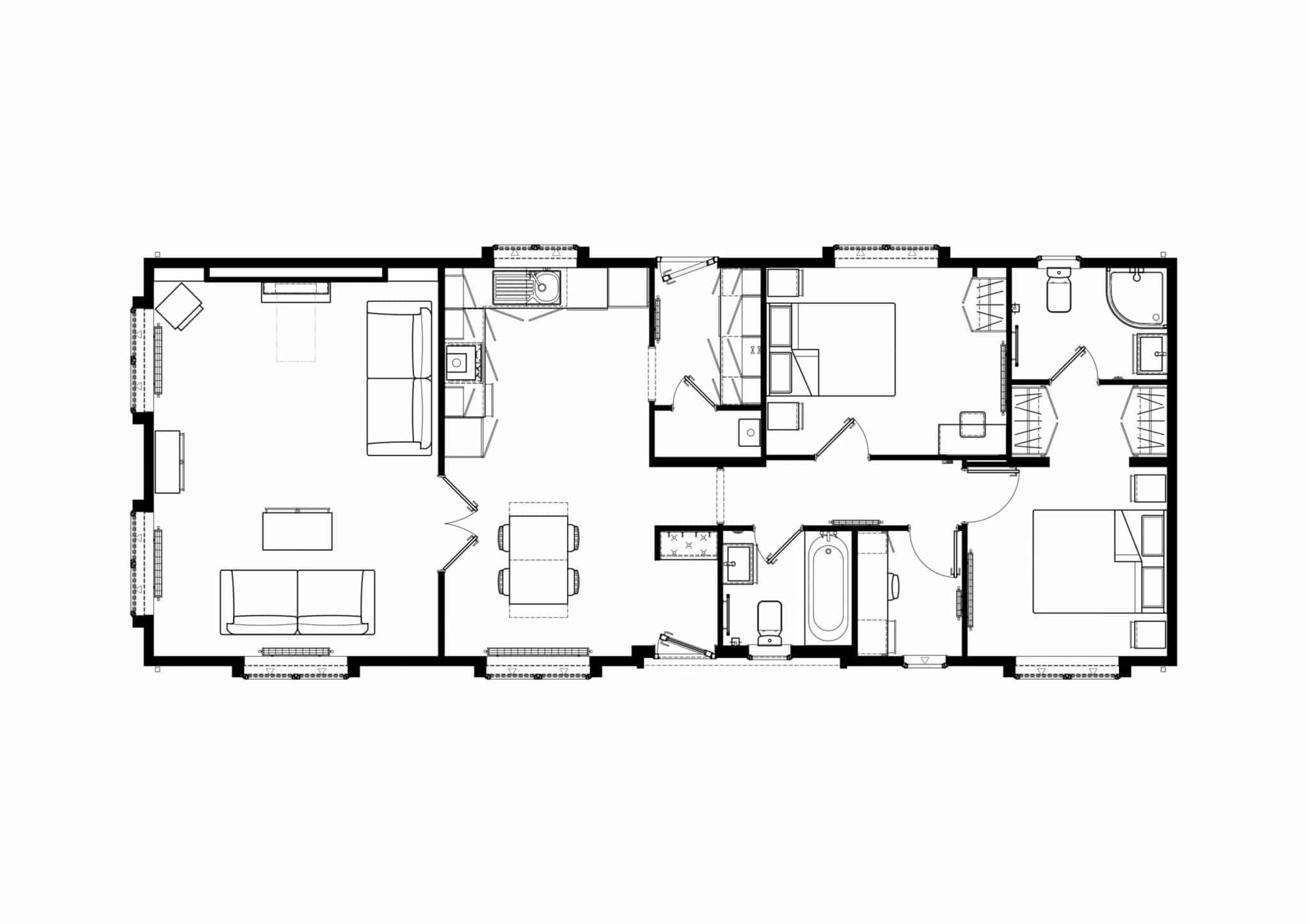 Floorplan of 2 bedroom Detached Property for sale, Oak Court, Marston Edge, Stratford-upon-Avon, CV37