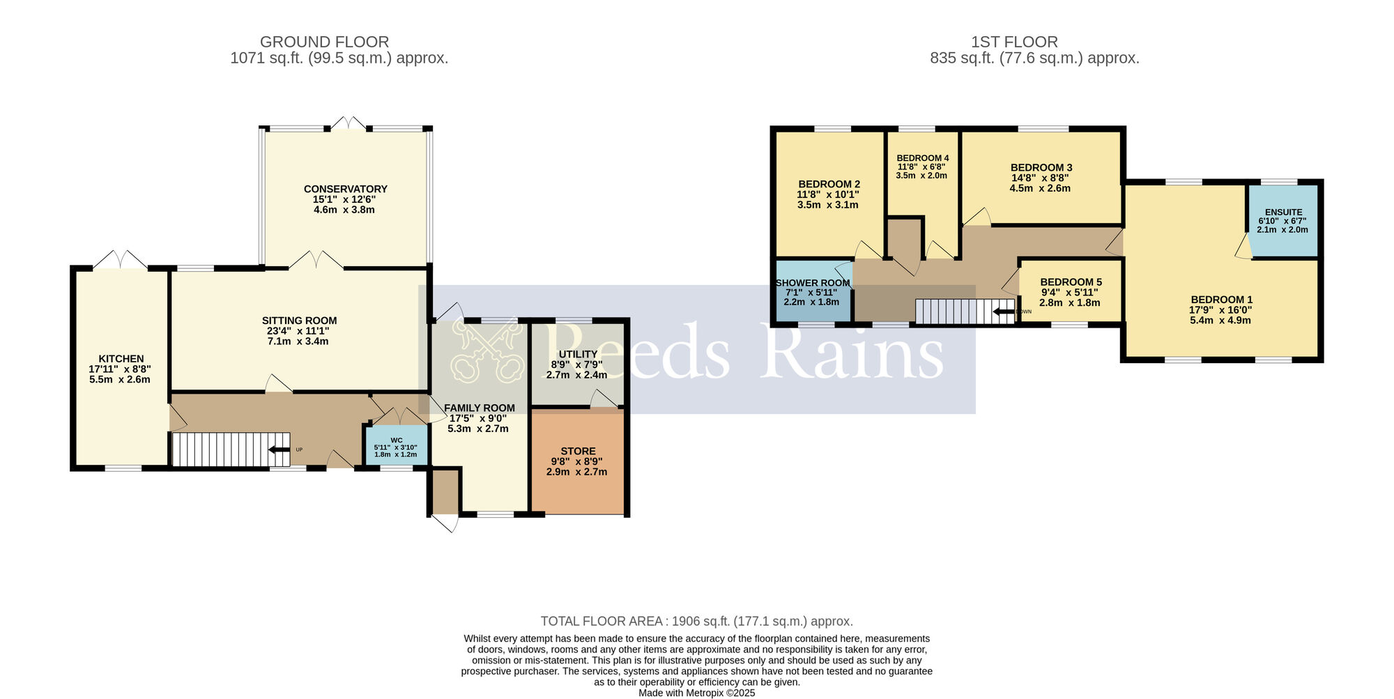 Floorplan of 5 bedroom Detached House for sale, Hays Close, Willersey, Gloucestershire, WR12