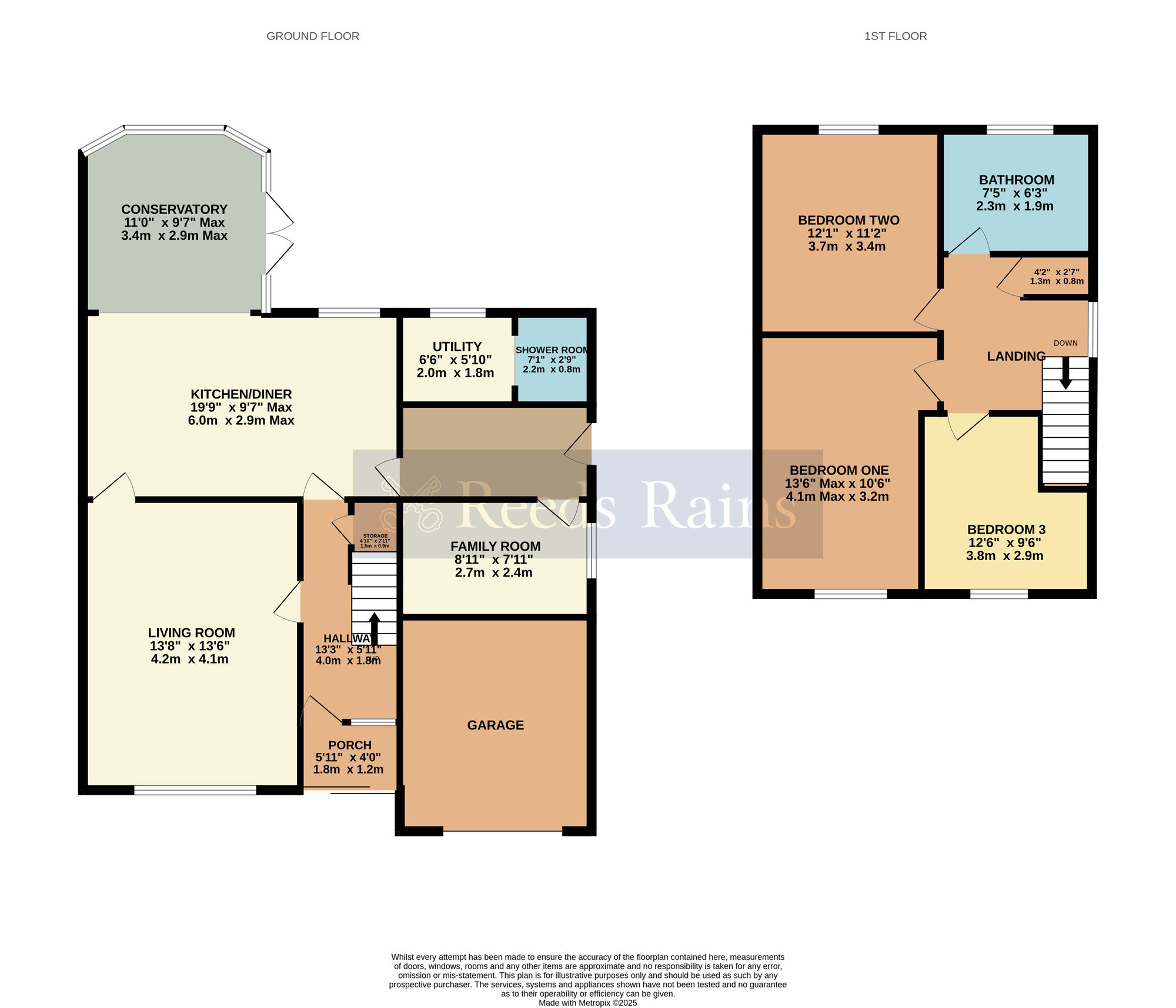 Floorplan of 3 bedroom Detached House for sale, Orchard Place, Harvington, Worcestershire, WR11