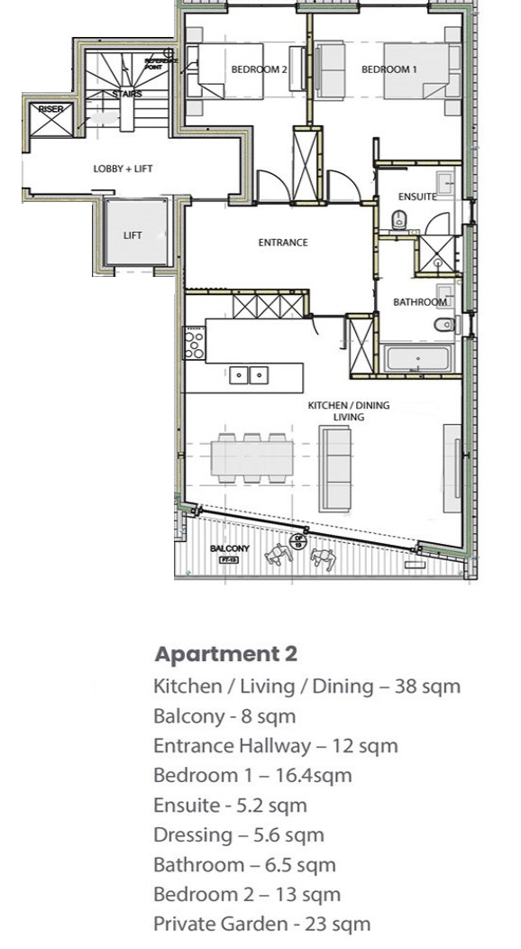 Floorplan of 2 bedroom  Flat for sale, Naildown Road, Hythe, Kent, CT21