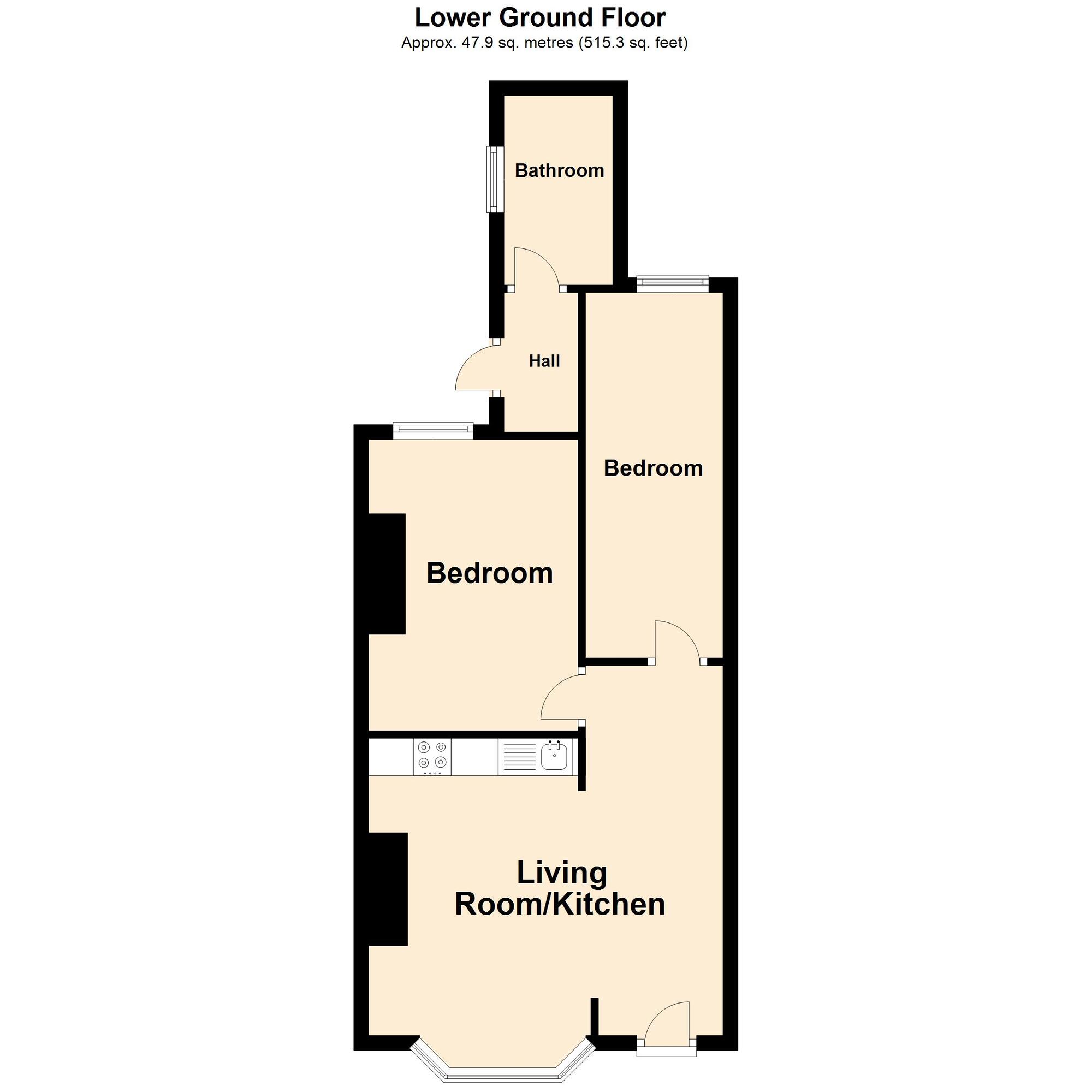 Floorplan of 8 bedroom Mid Terrace House for sale, Bradstone Avenue, Folkestone, Kent, CT19