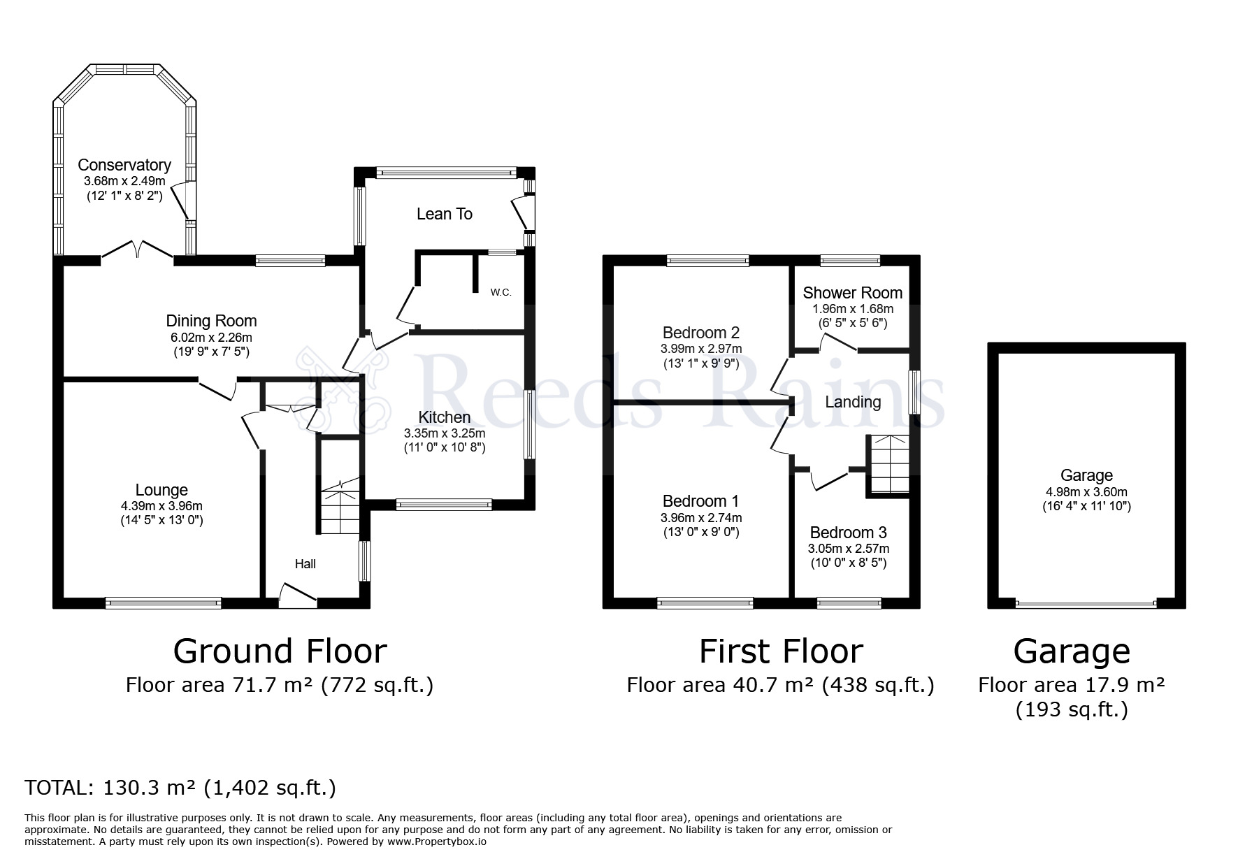 Floorplan of 3 bedroom Semi Detached House for sale, School Lane, Out Rawcliffe, Lancashire, PR3