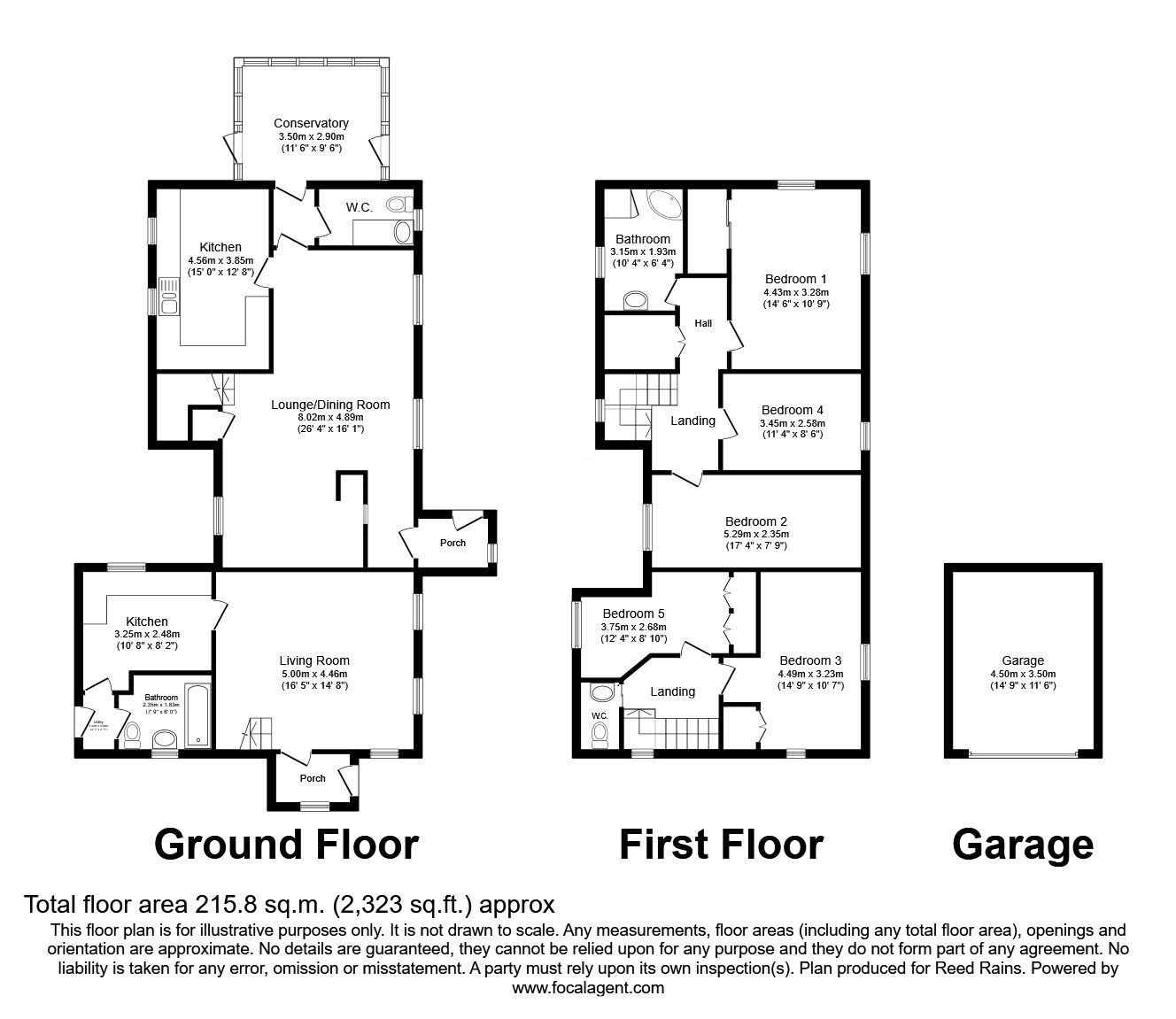 Floorplan of 5 bedroom  Property for sale, Inglewhite Road, Inglewhite, Lancashire, PR3