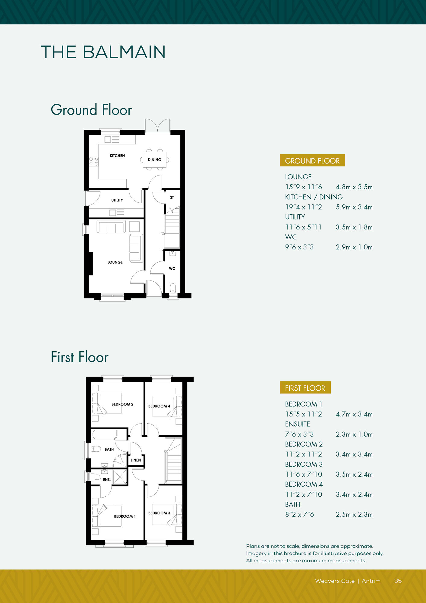 Floorplan of 4 bedroom Semi Detached House for sale, Randalstown Road, Antrim, BT41