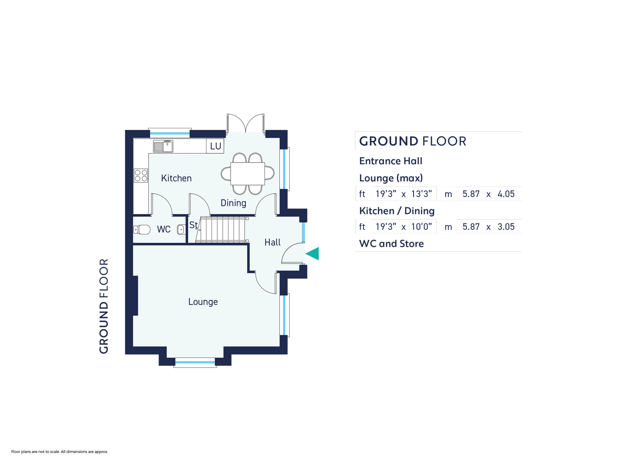 Floorplan of 4 bedroom Detached House for sale, Spinners Gate, Doagh Road, Newtownabbey, BT36