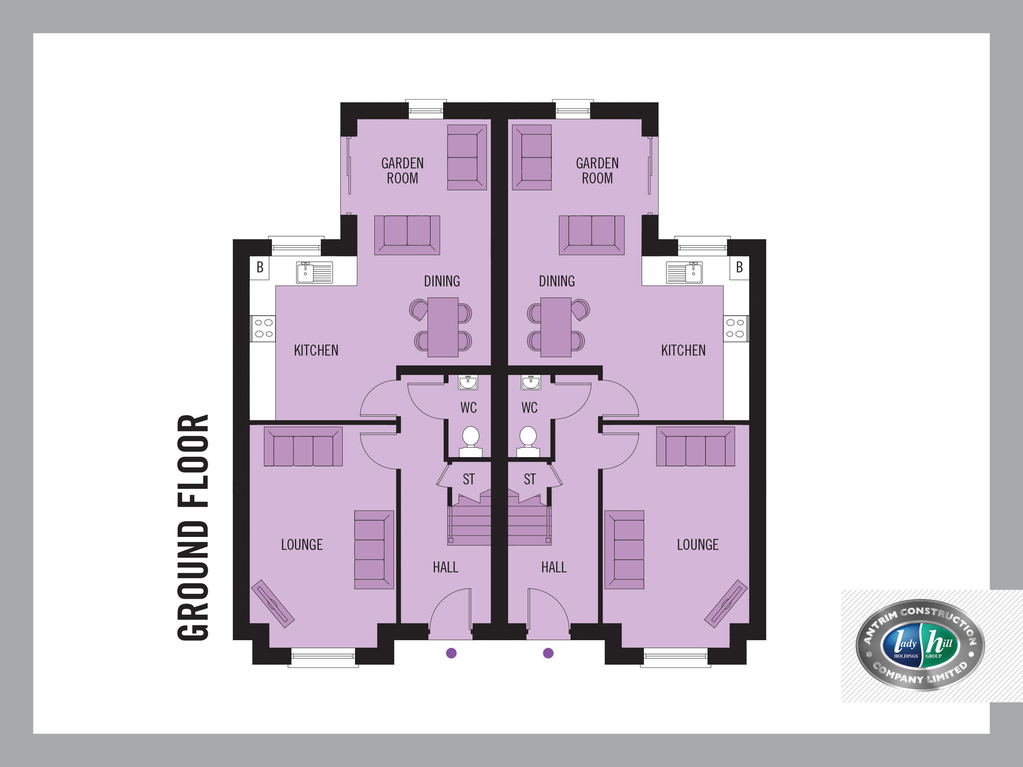 Floorplan of 3 bedroom Semi Detached House for sale, Station Road, Doagh, BT39