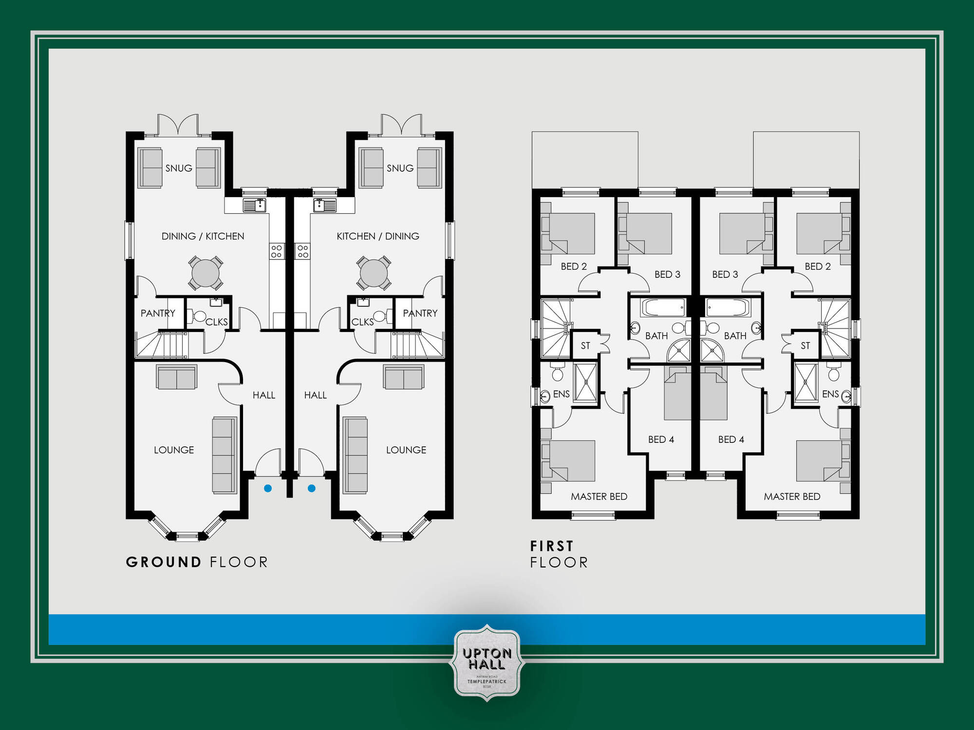 Floorplan of 4 bedroom Semi Detached House for sale, Upton Hall, Antrim Road, Templepatrick, BT39