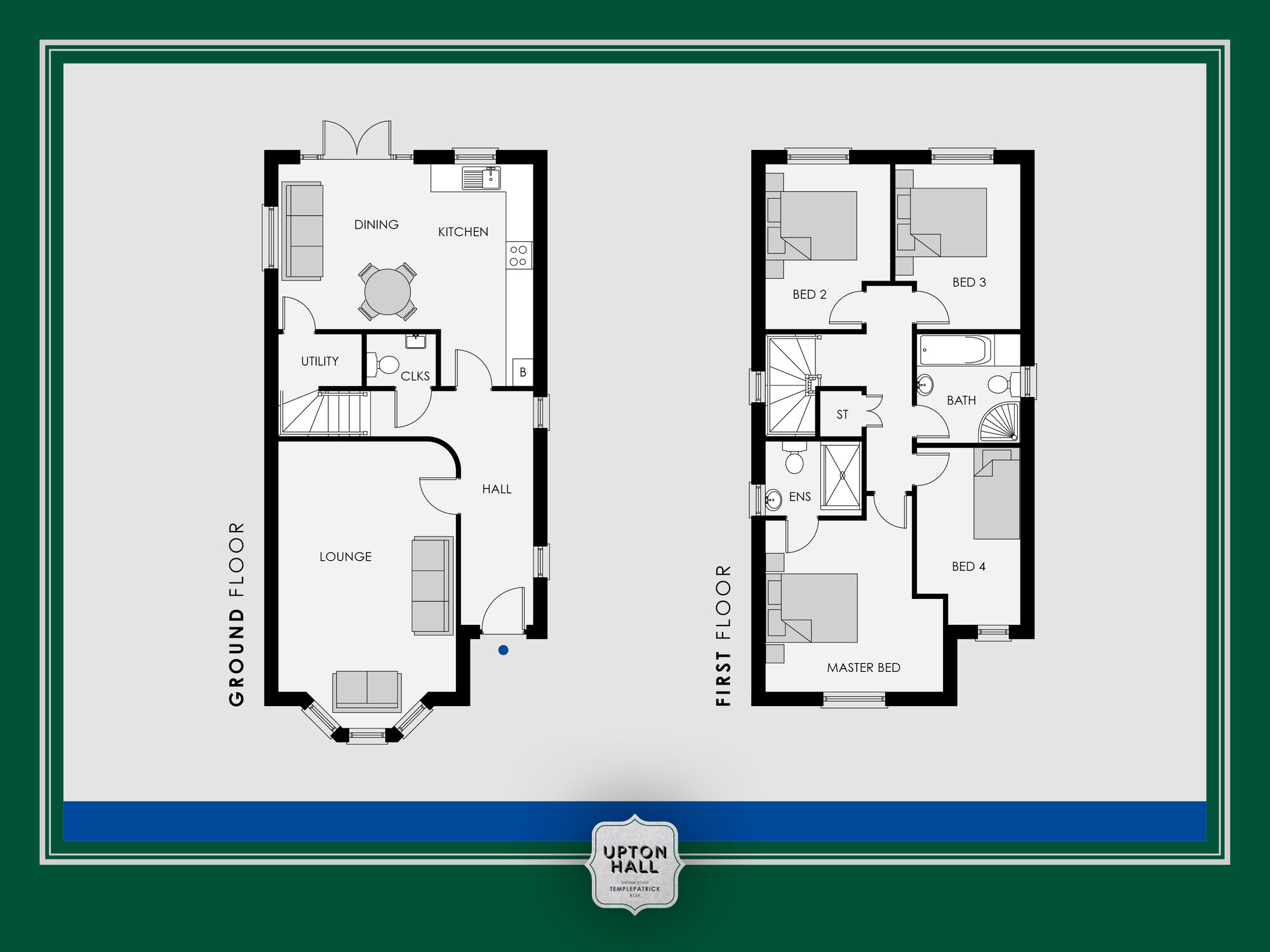 Floorplan of 4 bedroom Detached House for sale, Upton Hall, Antrim Road, Templepatrick, BT39