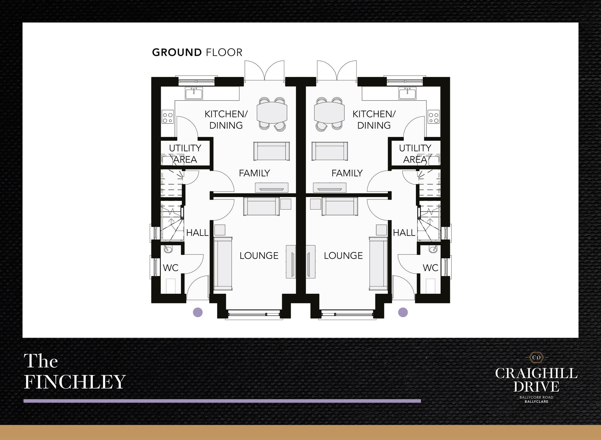 Floorplan of 3 bedroom Semi Detached House for sale, Craighill Drive, Ballyclare, County Antrim, BT39