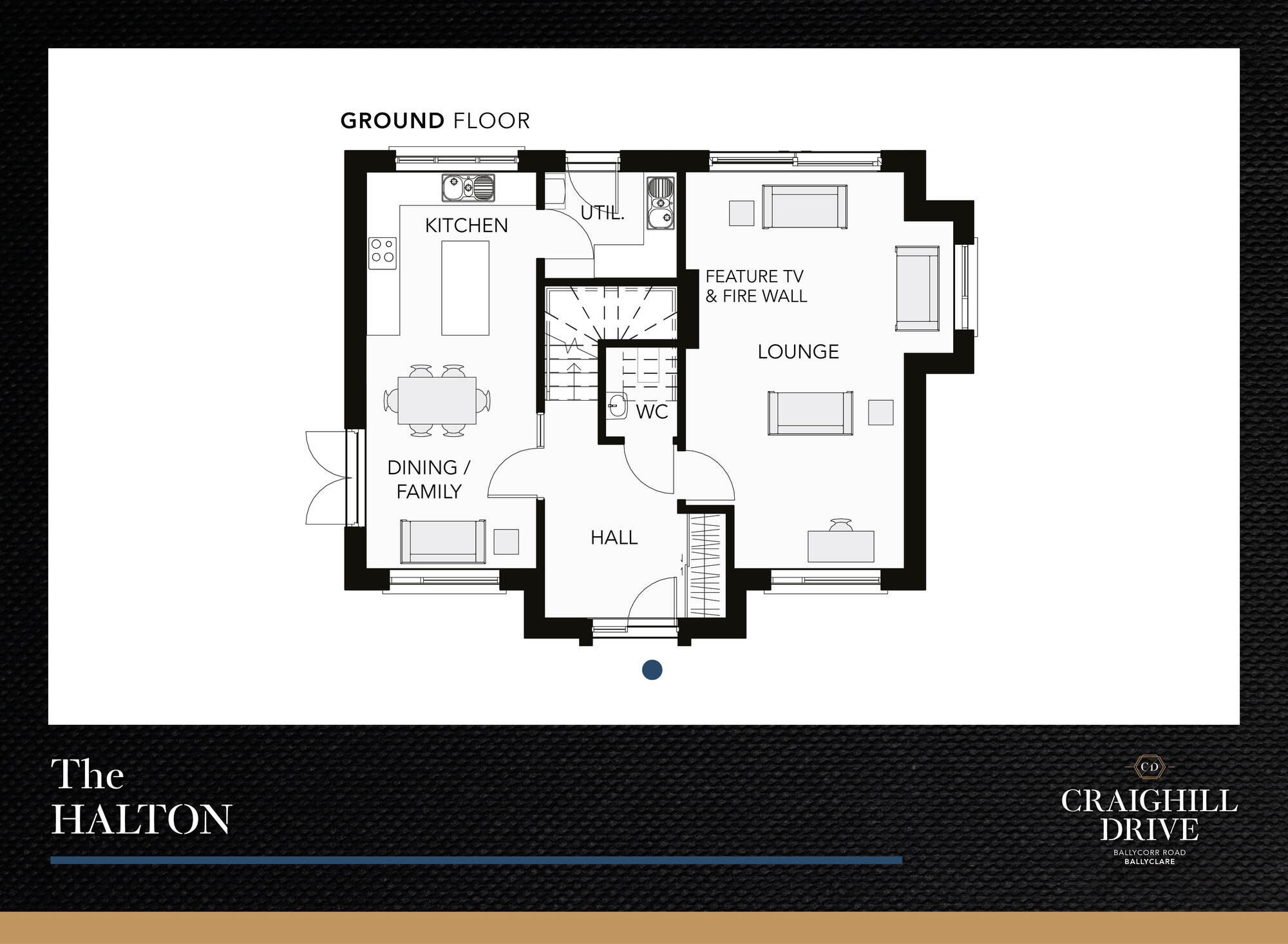 Floorplan of 4 bedroom Detached House for sale, Craighill Drive, Ballyclare, County Antrim, BT39