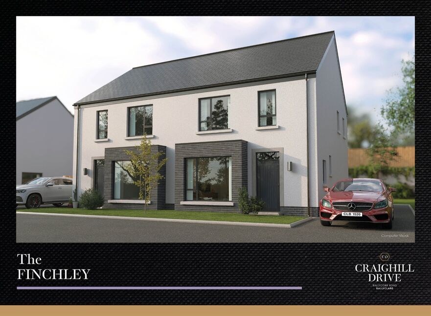 Main image of 3 bedroom Semi Detached House for sale, Craighill Drive, Ballyclare, County Antrim, BT39