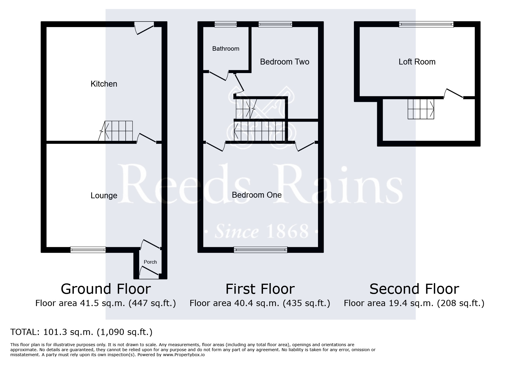 Floorplan of 2 bedroom Mid Terrace House for sale, Glossop Road, Charlesworth, Derbyshire, SK13