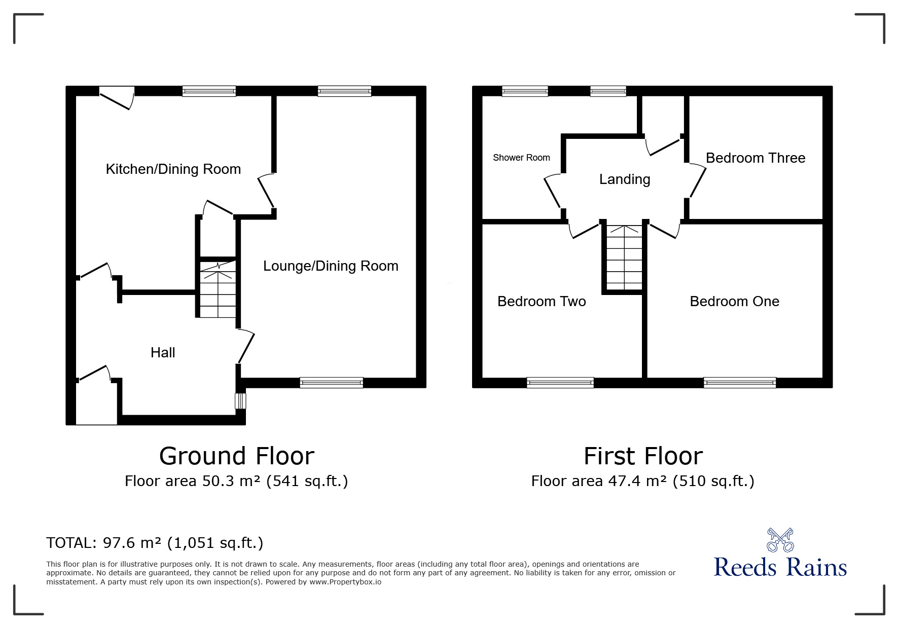 Floorplan of 3 bedroom Mid Terrace House to rent, Costobadie Close, Mottram, Greater Manchester, SK14