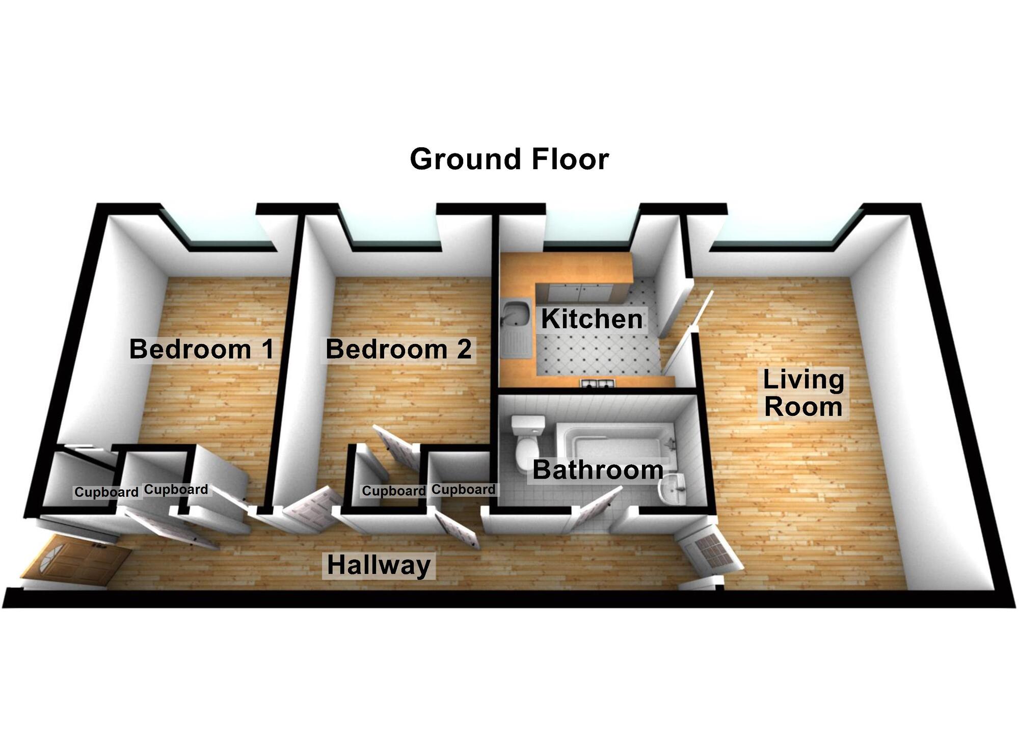 Floorplan of 2 bedroom  Flat to rent, Windmill Court, Newcastle Upon Tyne, NE2