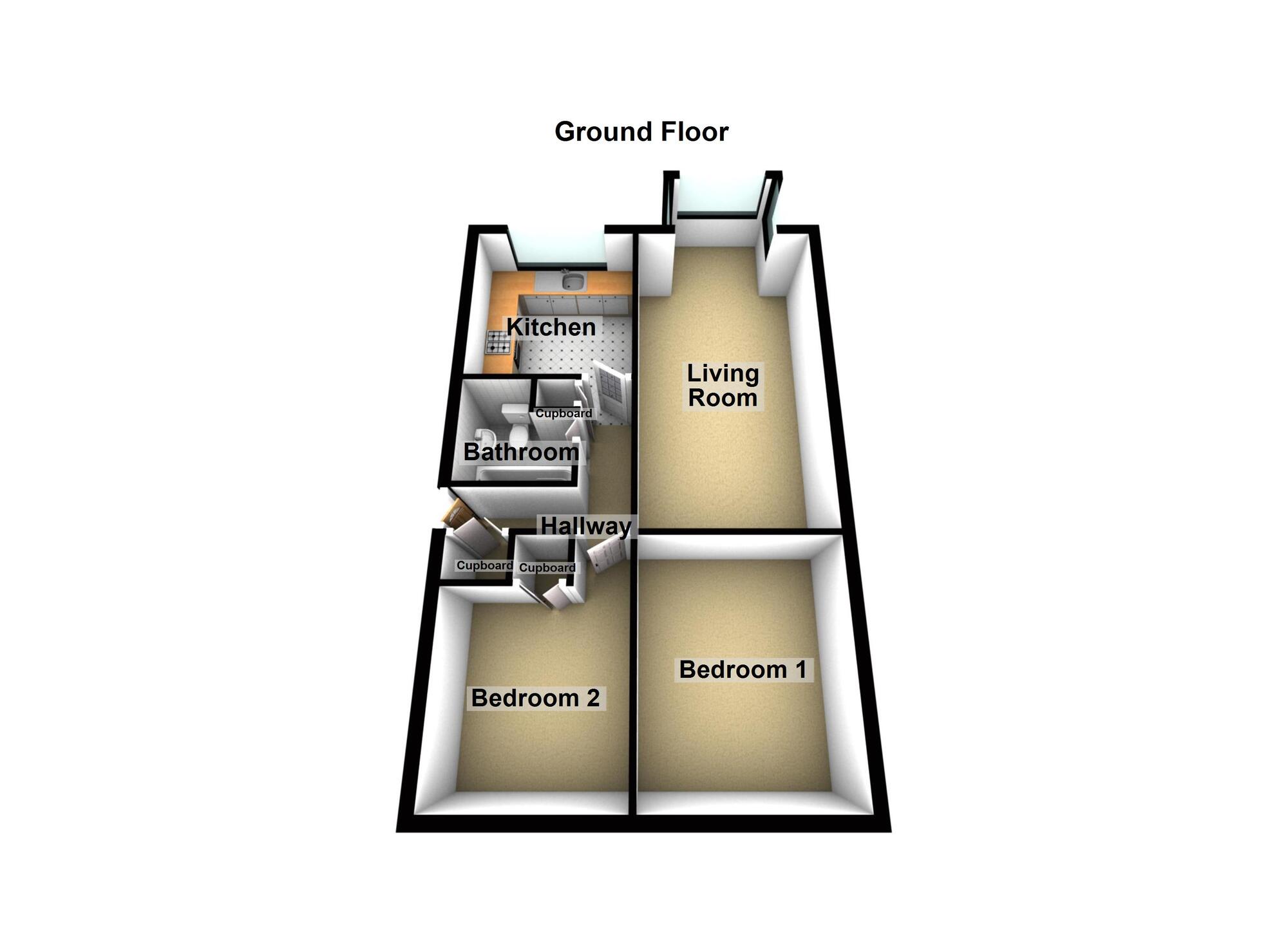 Floorplan of 2 bedroom  Flat to rent, Hawthorn Mews, Newcastle upon Tyne, Tyne and Wear, NE3