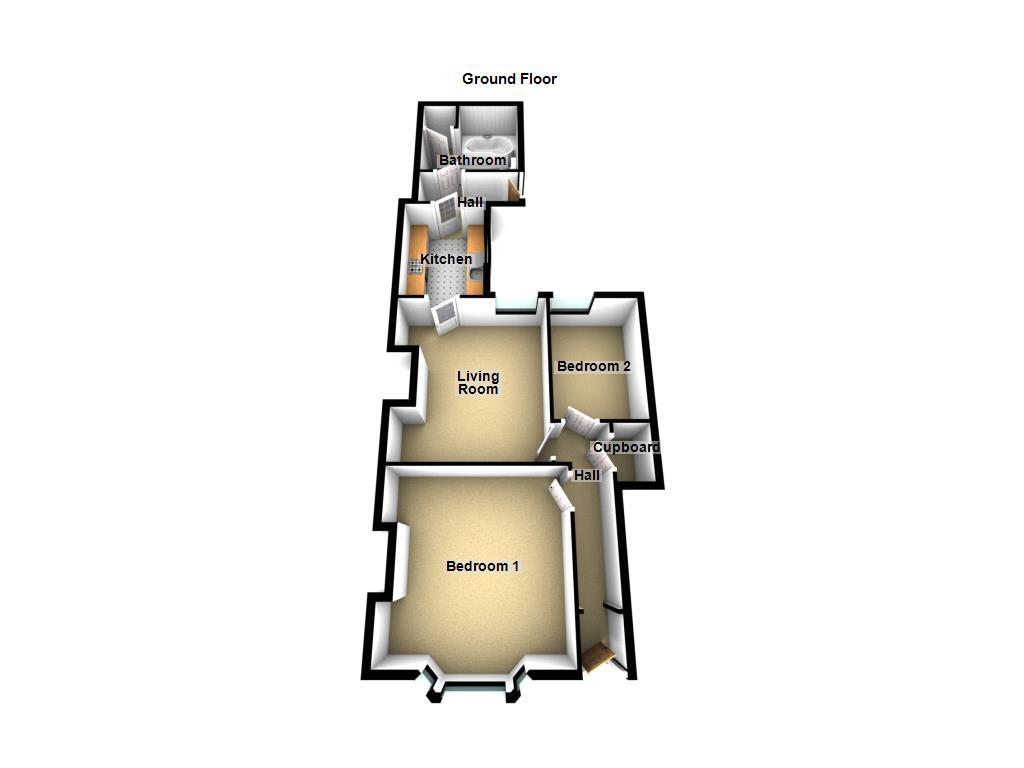 Floorplan of 2 bedroom  Flat to rent, East View, Wideopen, Tyne and Wear, NE13