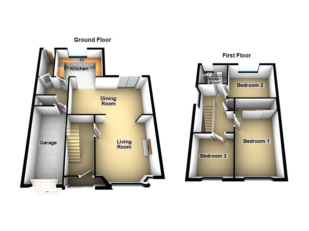 Floorplan of 3 bedroom Semi Detached House for sale, Holystone Avenue, Newcastle upon Tyne, Tyne and Wear, NE3