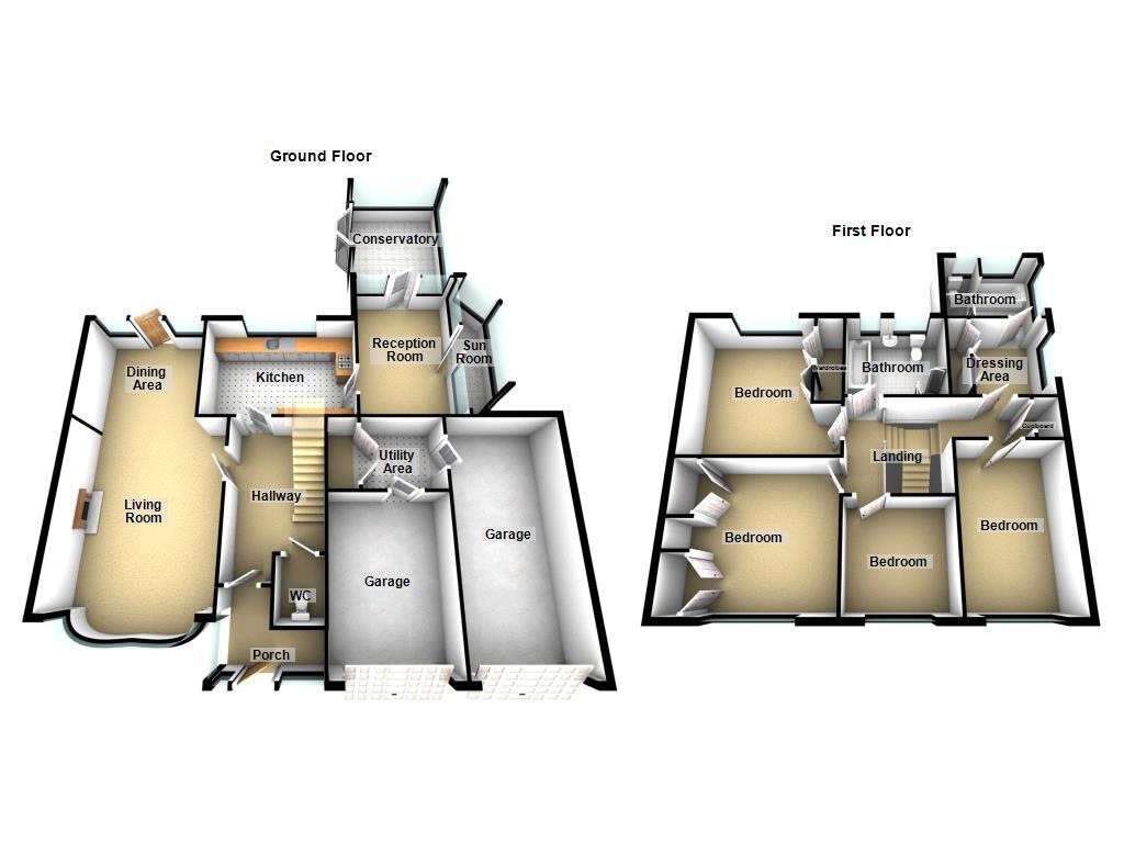 Floorplan of 4 bedroom Semi Detached House for sale, Park Drive, Melton Park, Tyne and Wear, NE3