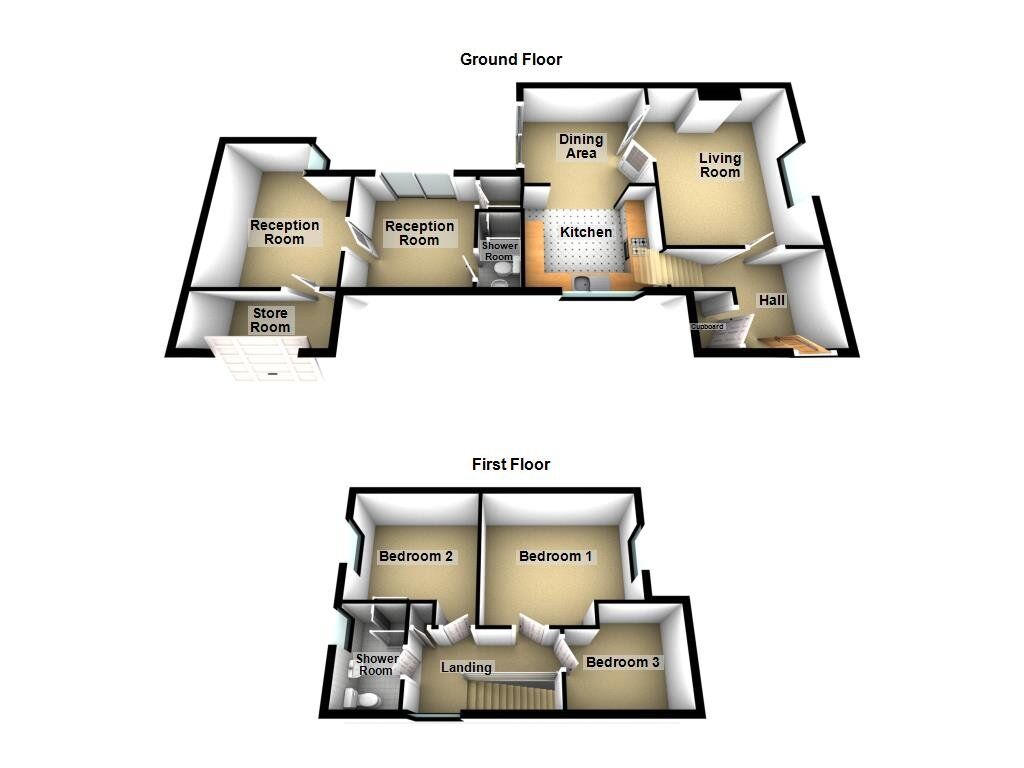 Floorplan of 3 bedroom Semi Detached House for sale, Larchwood Avenue, Fawdon, Tyne and Wear, NE3