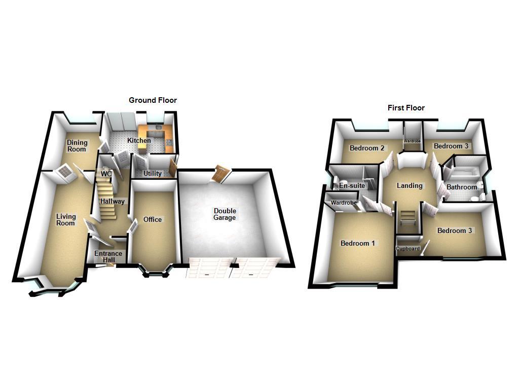 Floorplan of 4 bedroom Detached House for sale, Easby Close, Newcastle upon Tyne, Tyne and Wear, NE3