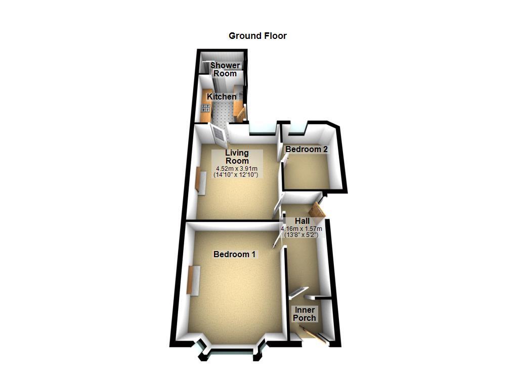 Floorplan of 2 bedroom  Flat for sale, Salters Road, Newcastle upon Tyne, Tyne and Wear, NE3