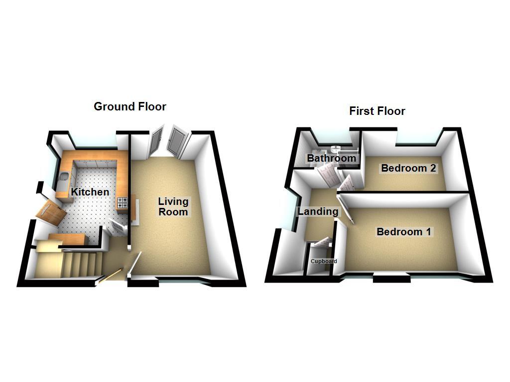 Floorplan of 2 bedroom End Terrace House for sale, Ashbrooke Street, Newcastle upon Tyne, Tyne and Wear, NE3