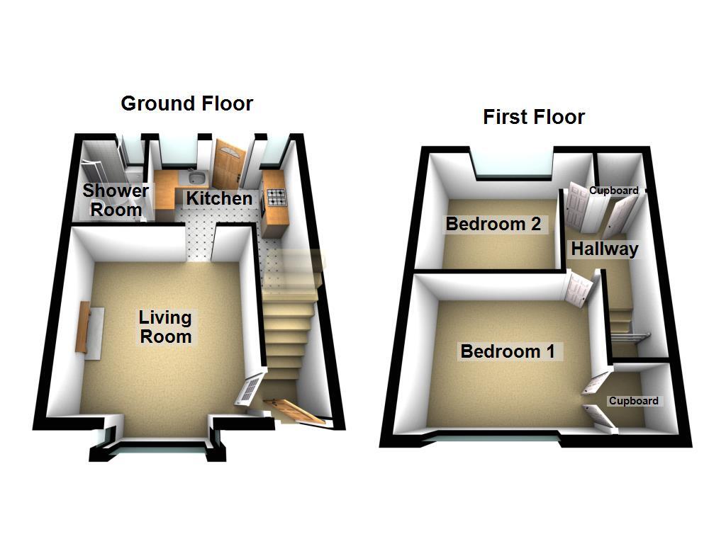 Floorplan of 2 bedroom Mid Terrace House for sale, George Street, Gosforth, Tyne and Wear, NE3