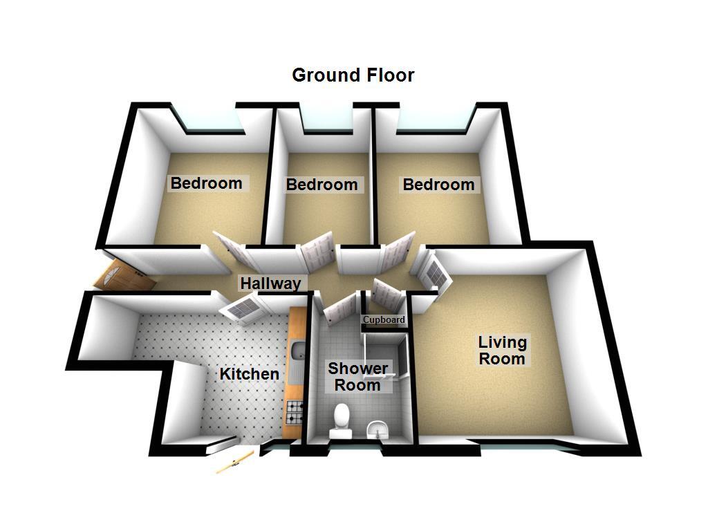 Floorplan of 3 bedroom  Flat for sale, Park Avenue, Gosforth, Newcastle Upon Tyne, NE3