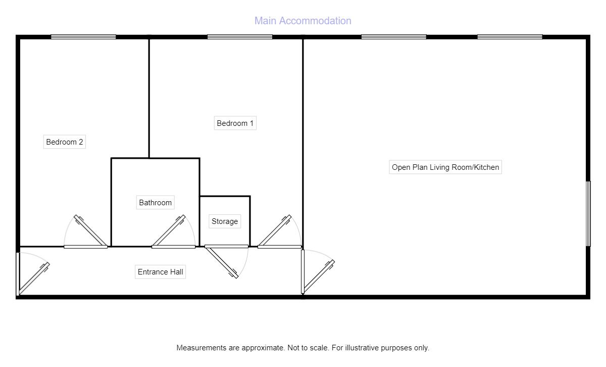 Floorplan of 2 bedroom  Flat to rent, Peterson Drive, New Waltham, South Humberside, DN36