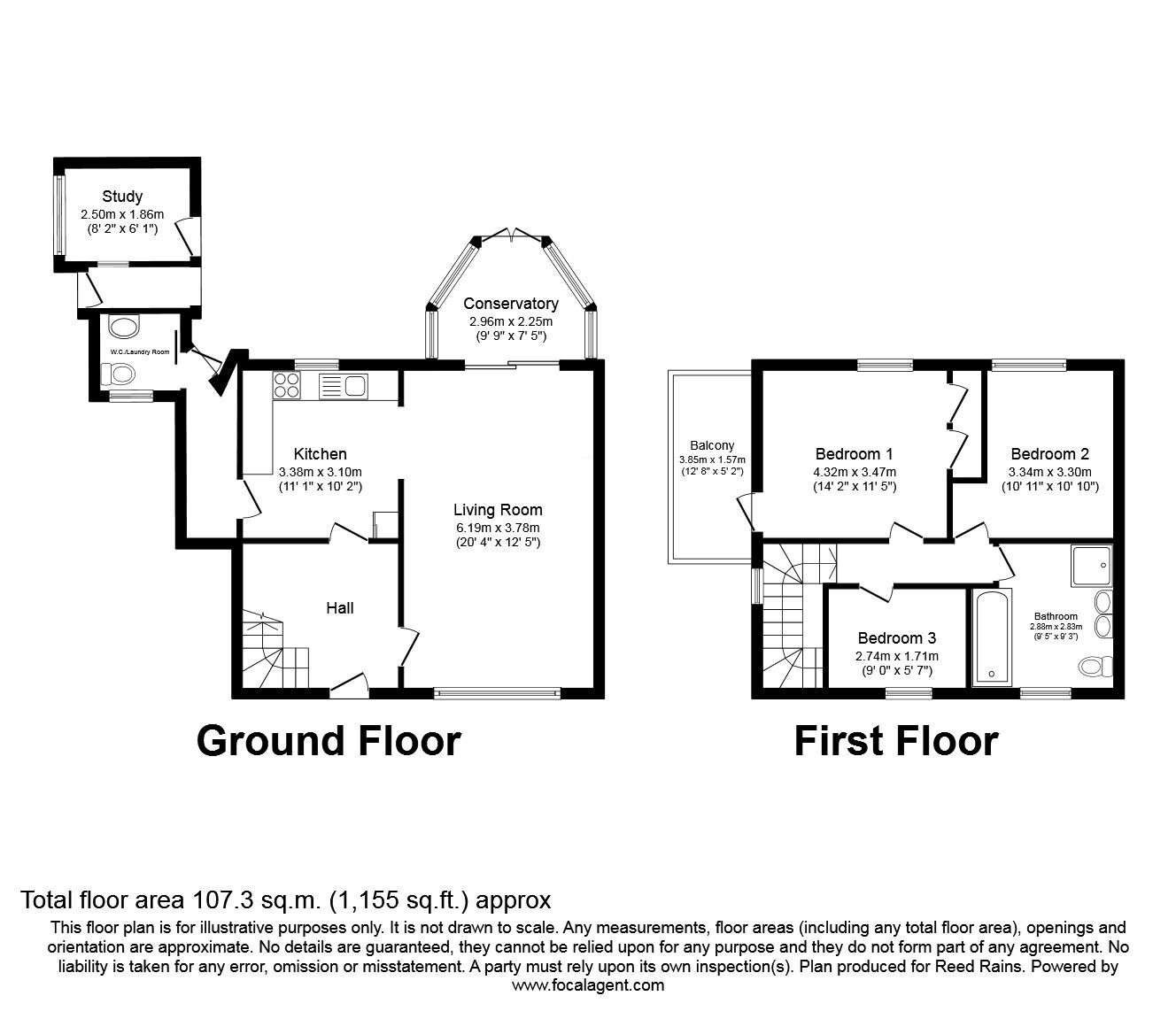 Floorplan of 3 bedroom Semi Detached House for sale, Winchester Avenue, Grimsby, Lincolnshire, DN33