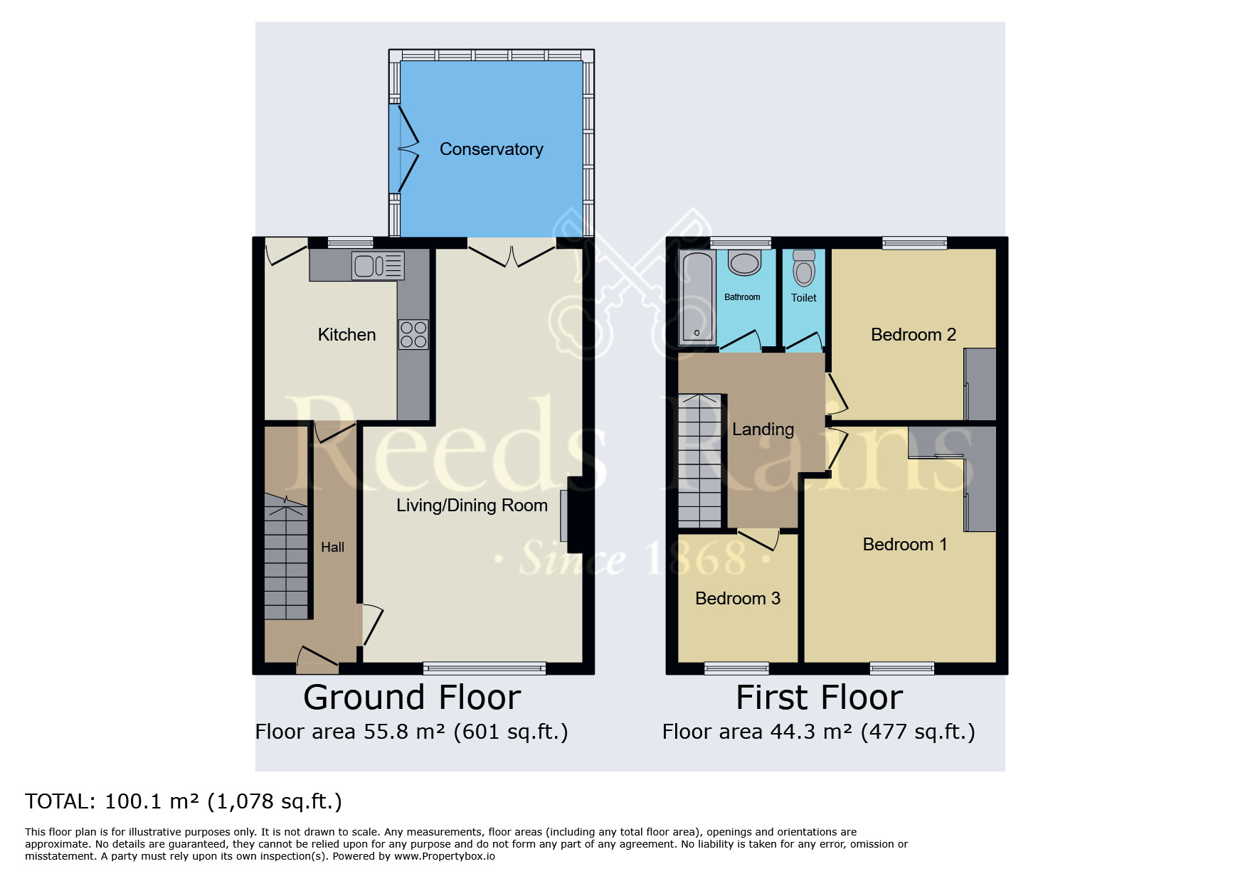 Floorplan of 3 bedroom Semi Detached House for sale, Sanctuary Way, Grimsby, Lincolnshire, DN37