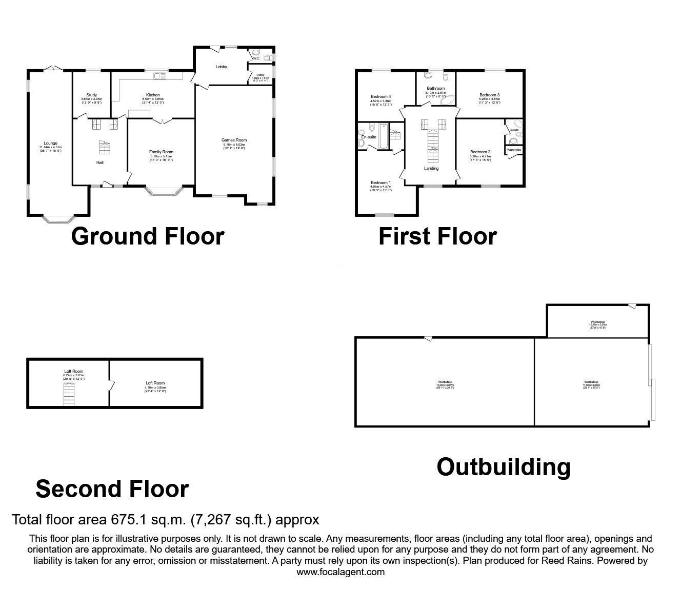 Floorplan of 4 bedroom Detached House for sale, New Delights, Tetney, Lincolnshire, DN36