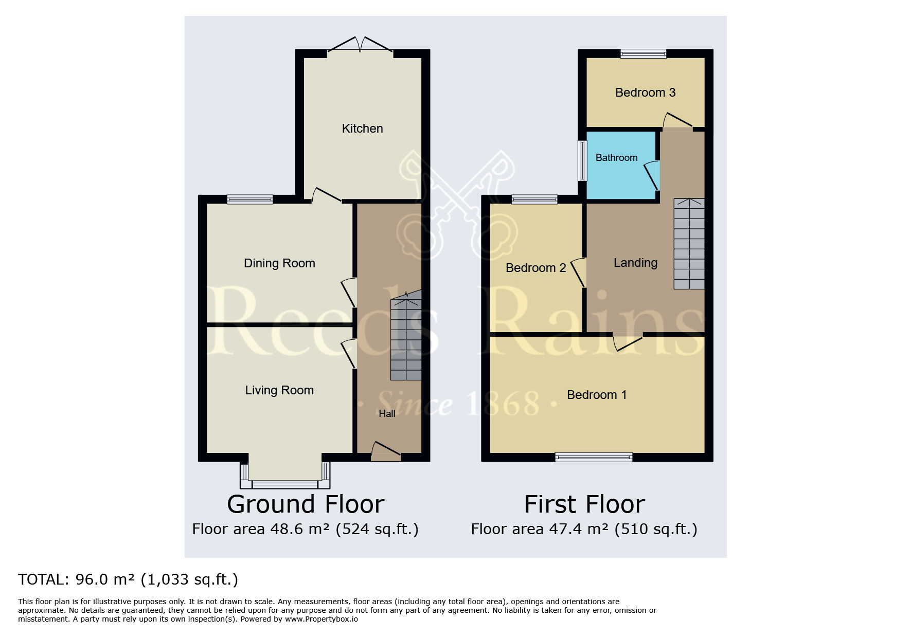 Floorplan of 3 bedroom Mid Terrace House for sale, Convamore Road, Grimsby, Lincolnshire, DN32